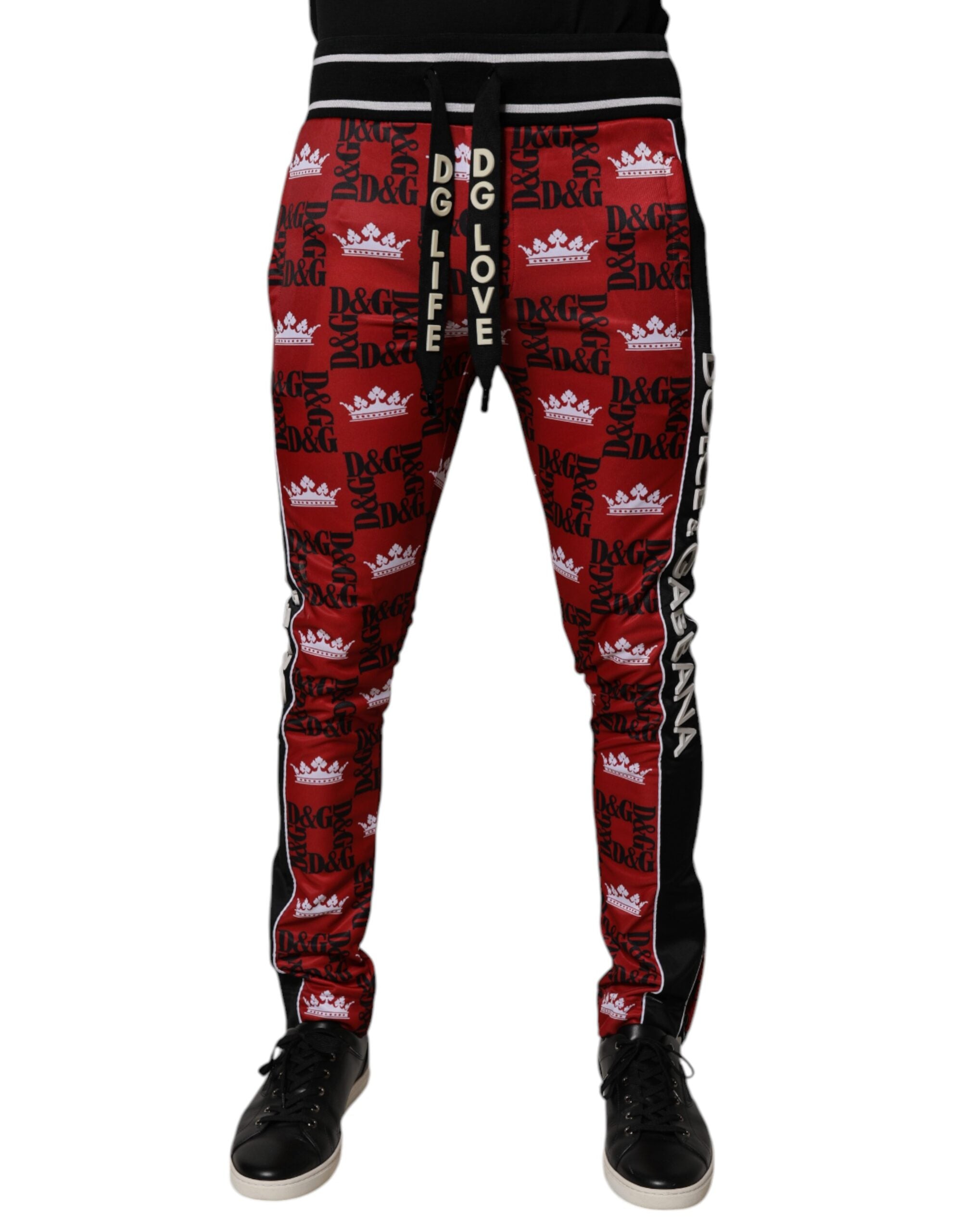 Jogging Dolce & Gabbana rouge, noir et blanc