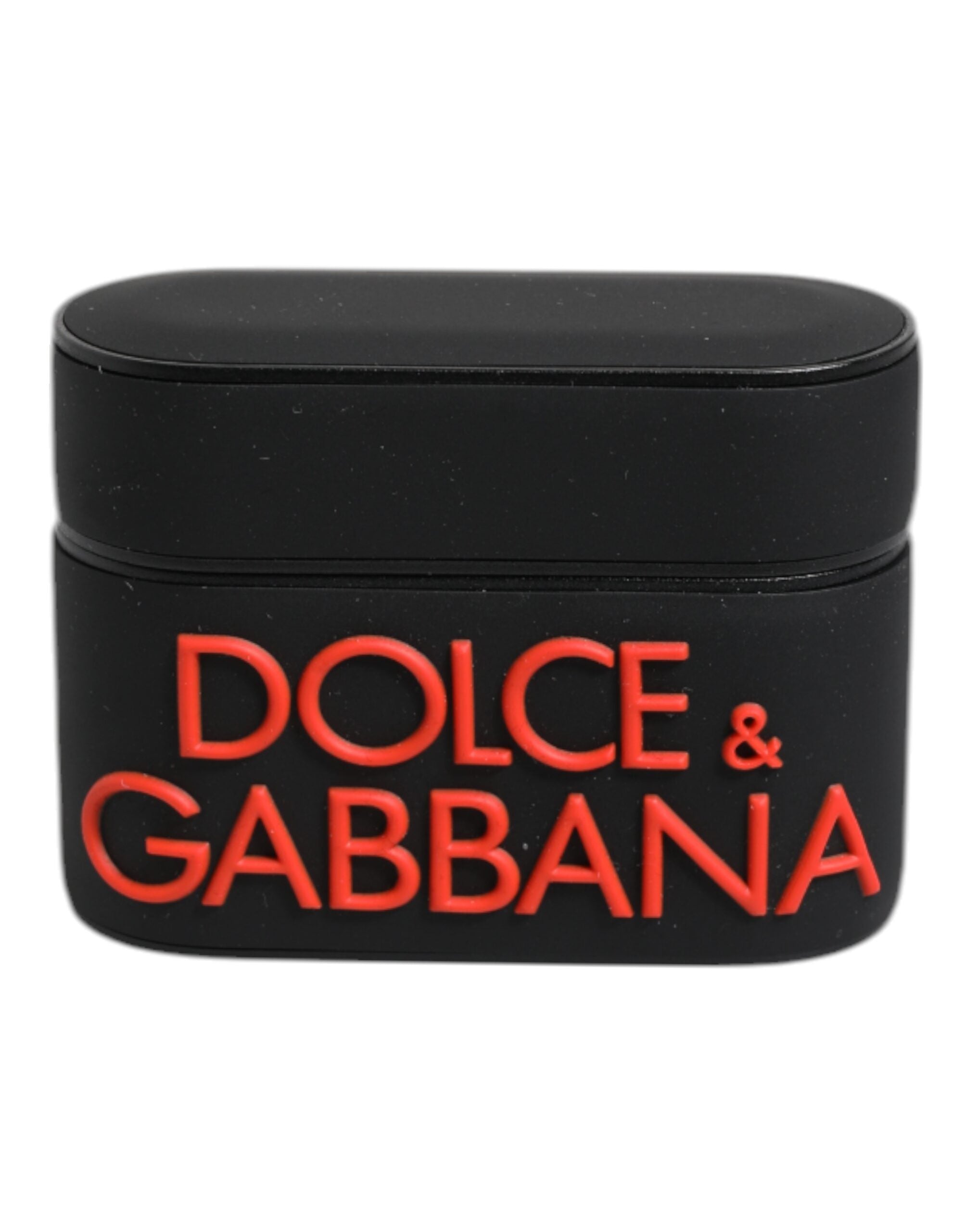 Coque Airpods Dolce & Gabbana noire orange