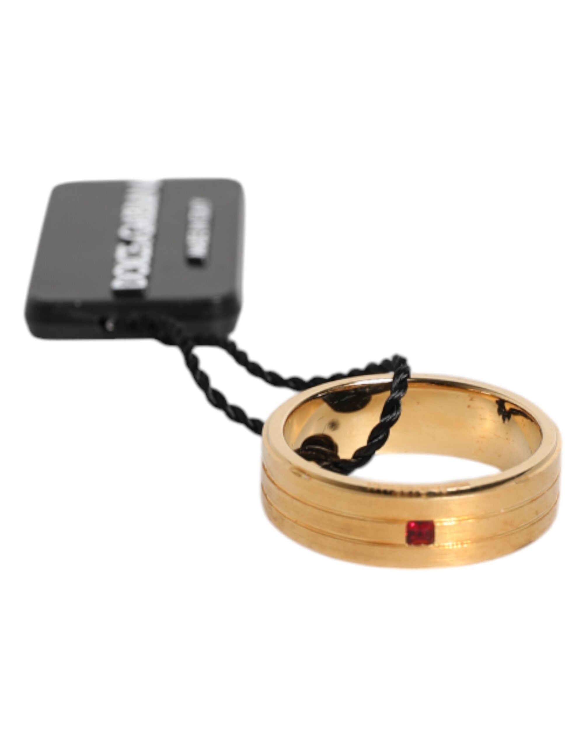 Bague Dolce & Gabbana dorée rouge