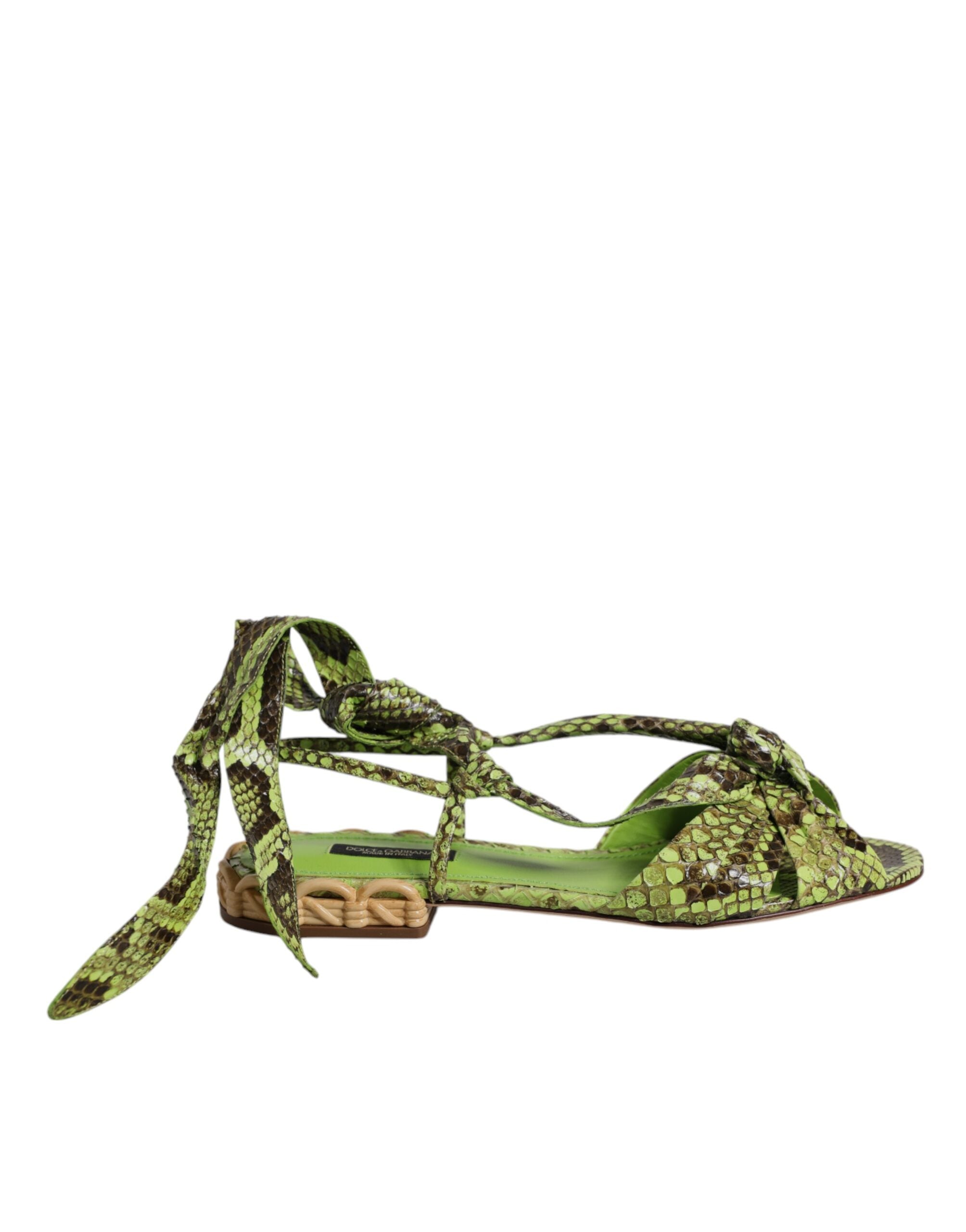 Sandales Dolce & Gabbana vertes