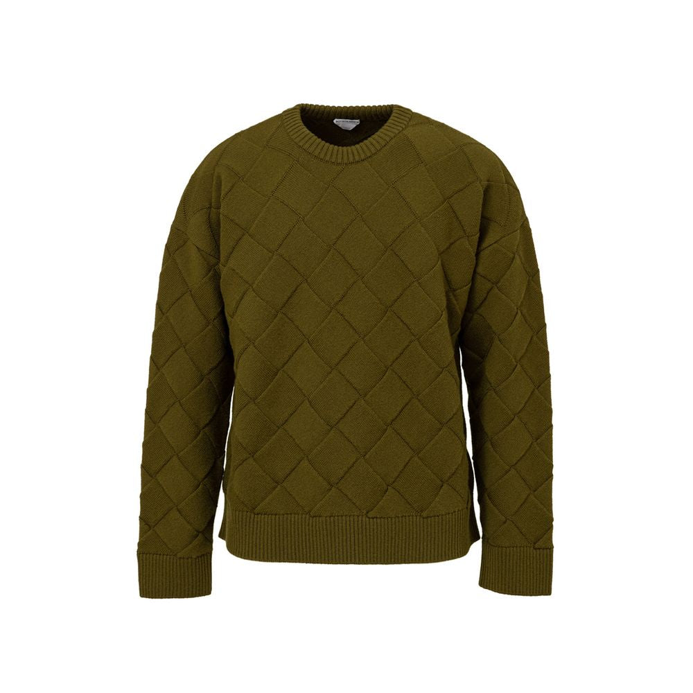Pull Bottega Veneta Intreccio vert