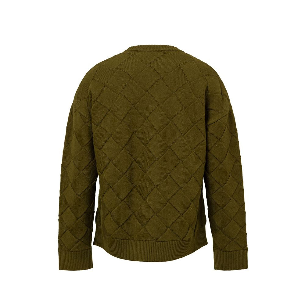 Pull Bottega Veneta Intreccio vert