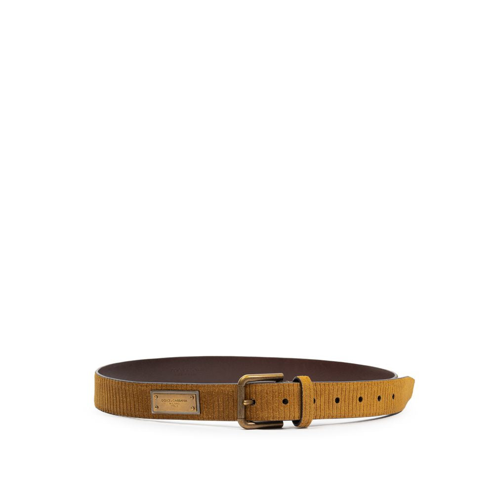 Ceinture Dolce & Gabbana velours marron