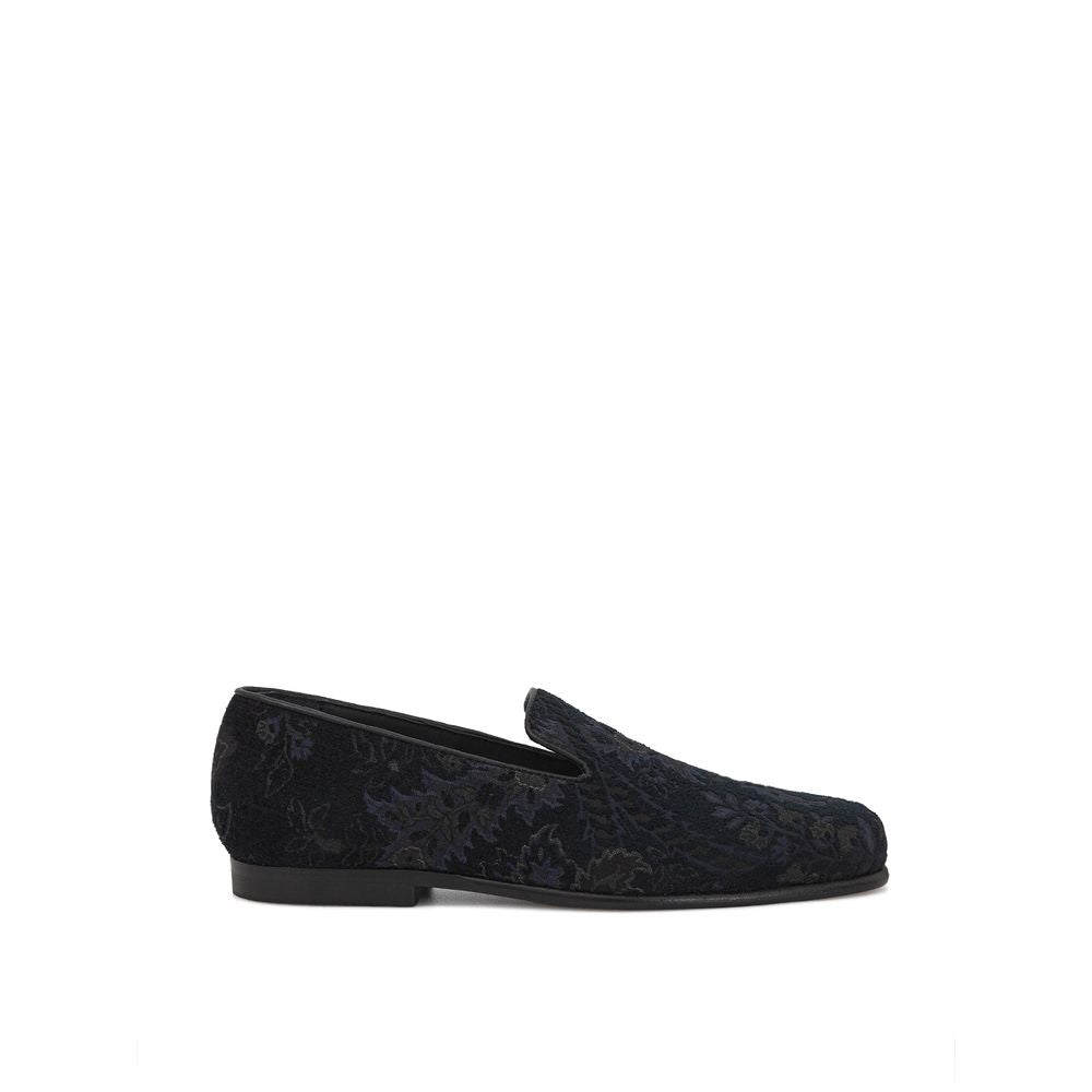 Loafers Etro fleuris bleus