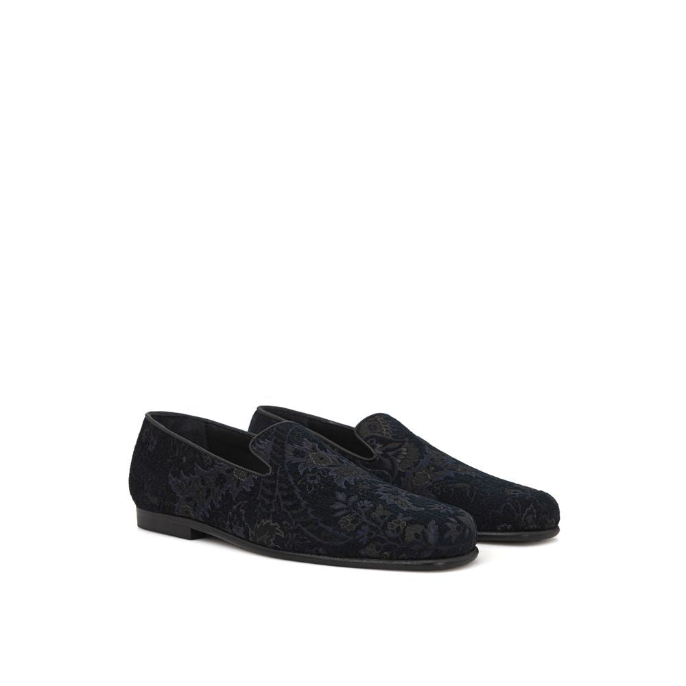 Loafers Etro fleuris bleus