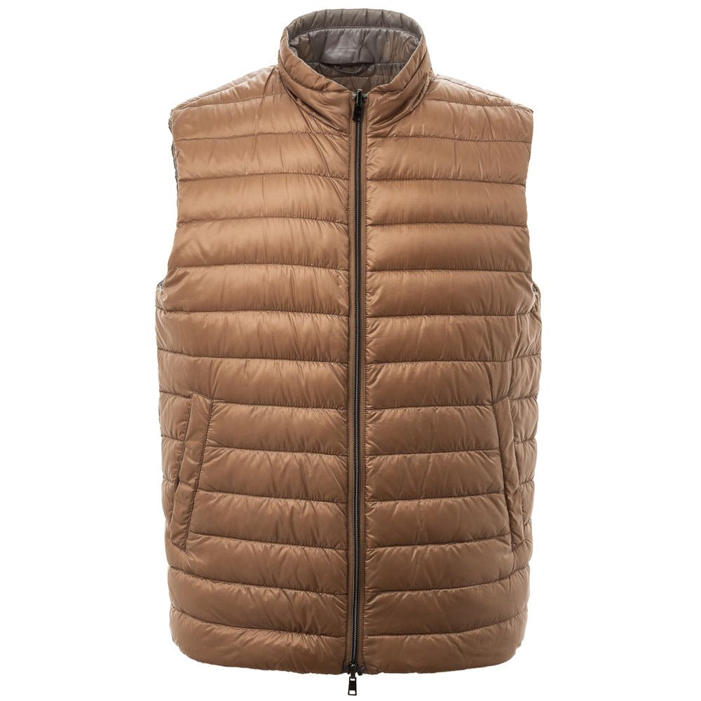 Veste sans manches Herno réversible marron clair