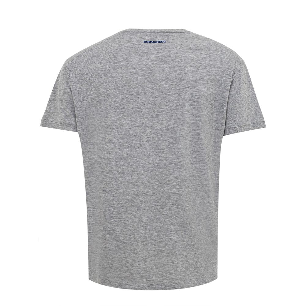 T-shirt Dsquared2 Get the f**k gris mélange
