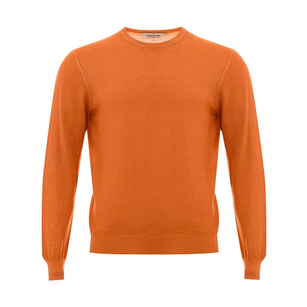 Pull Gran Sasso crew-neck orange