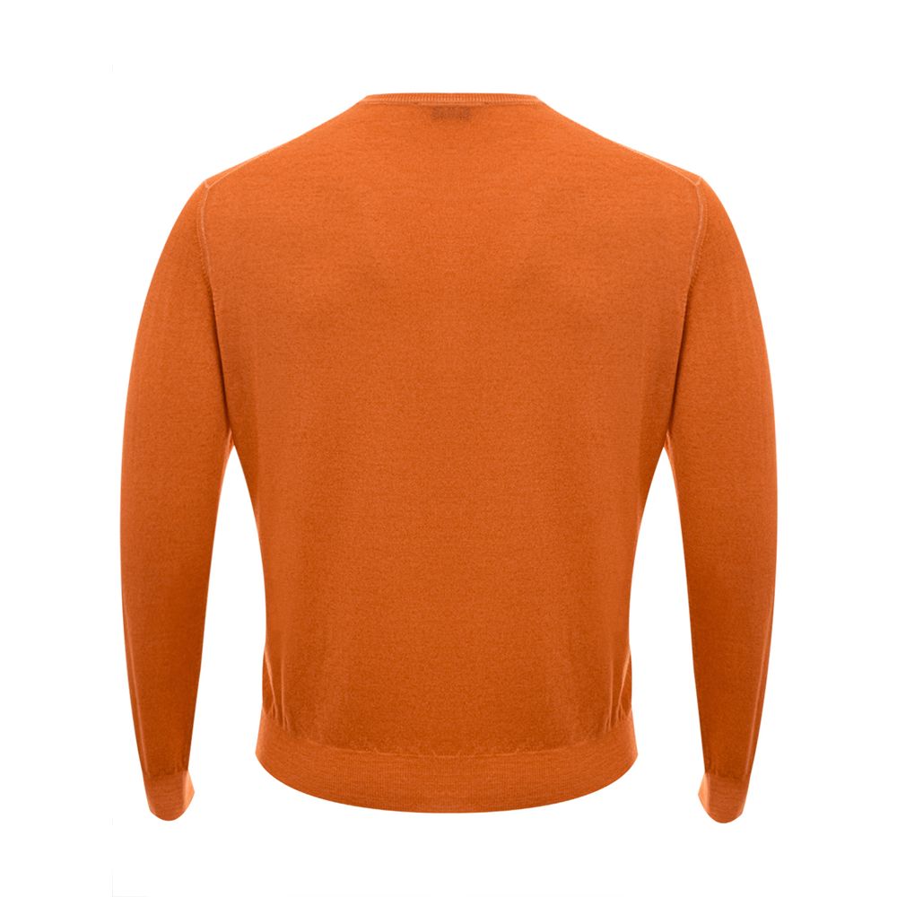 Pull Gran Sasso crew-neck orange