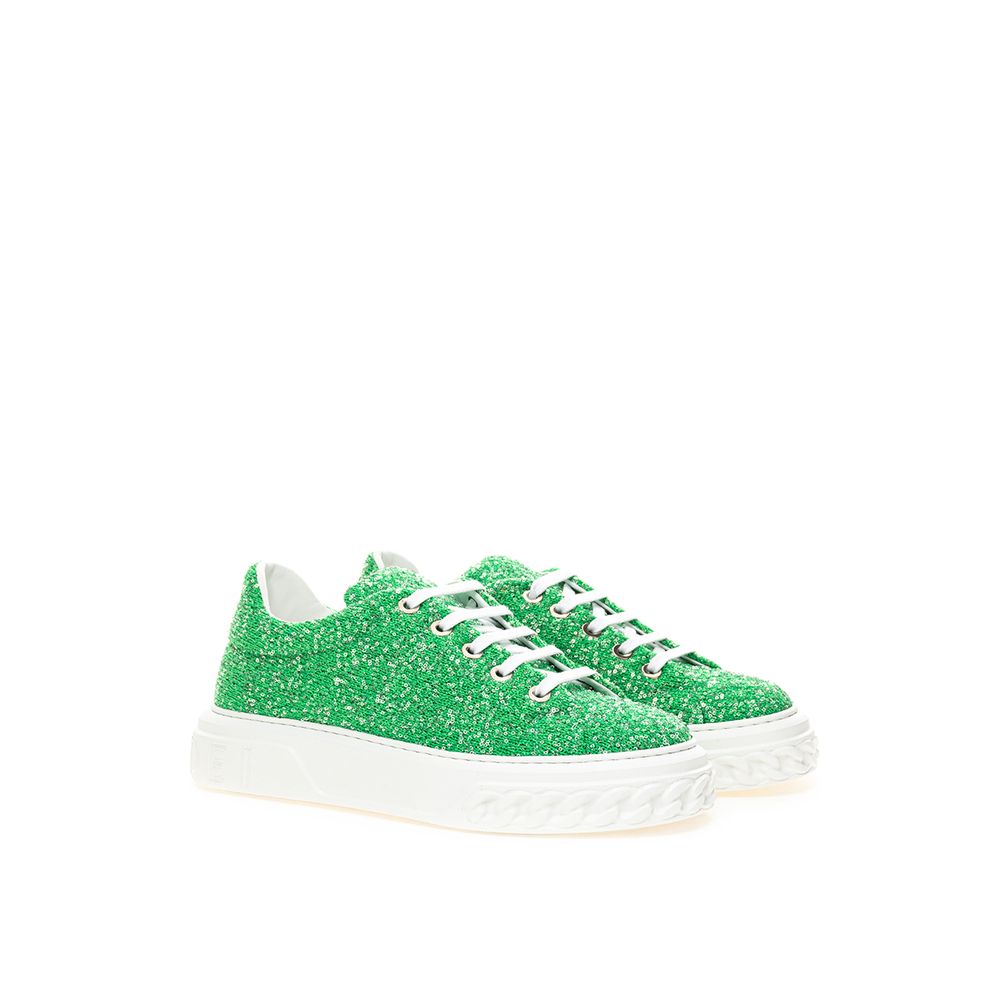 Baskets Casadei modèle inconnu vert émeraude