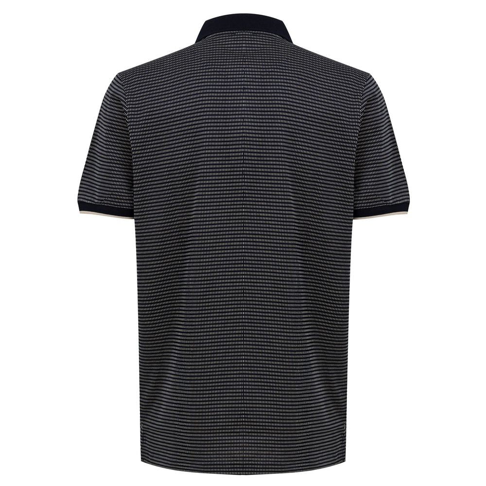 Polo Dunhill jacquard bleu
