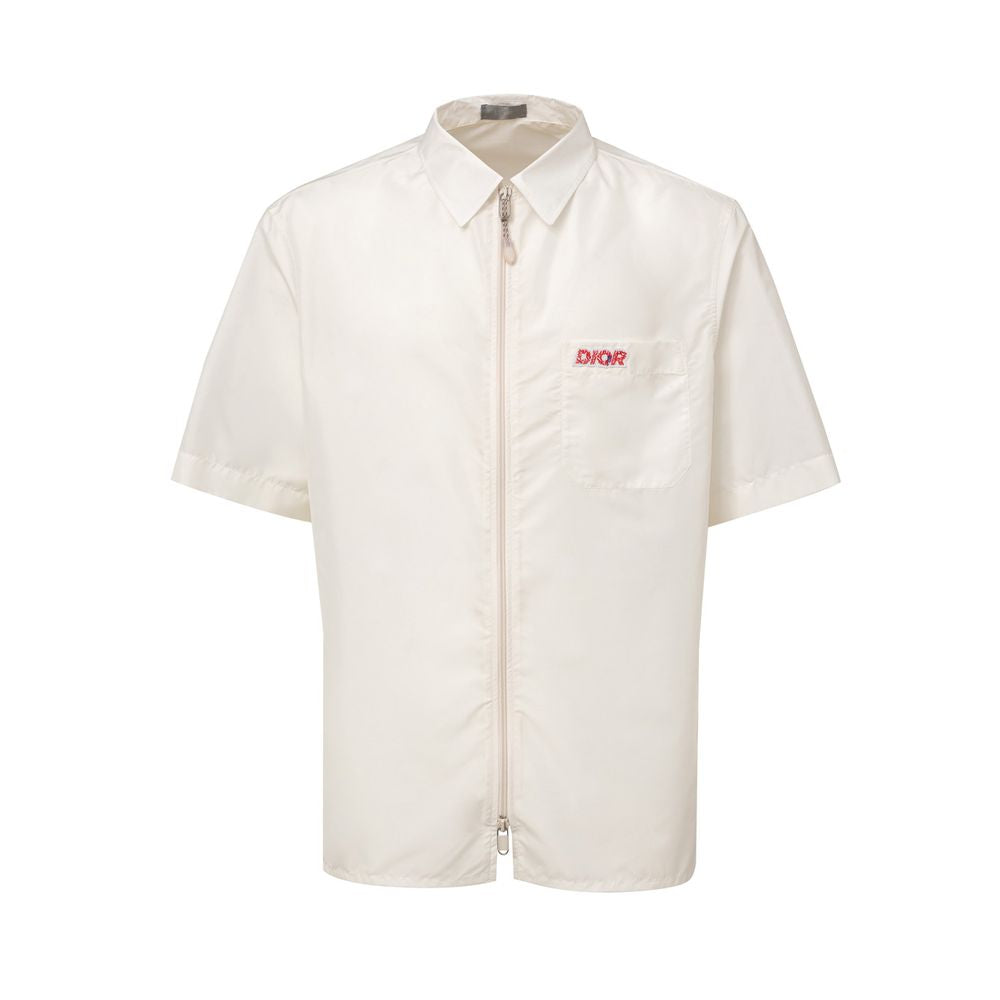 Chemise Dior avec zip blanche