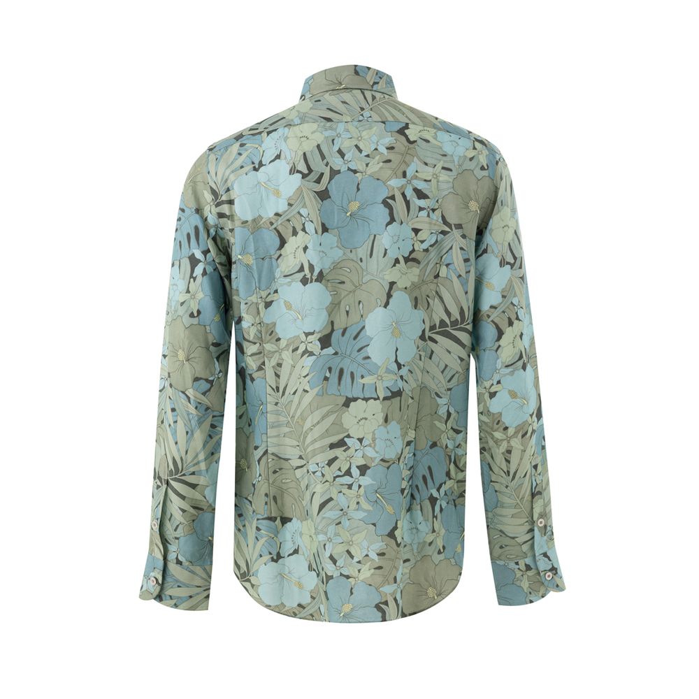 Chemise Tom Ford à fleurs bleu clair