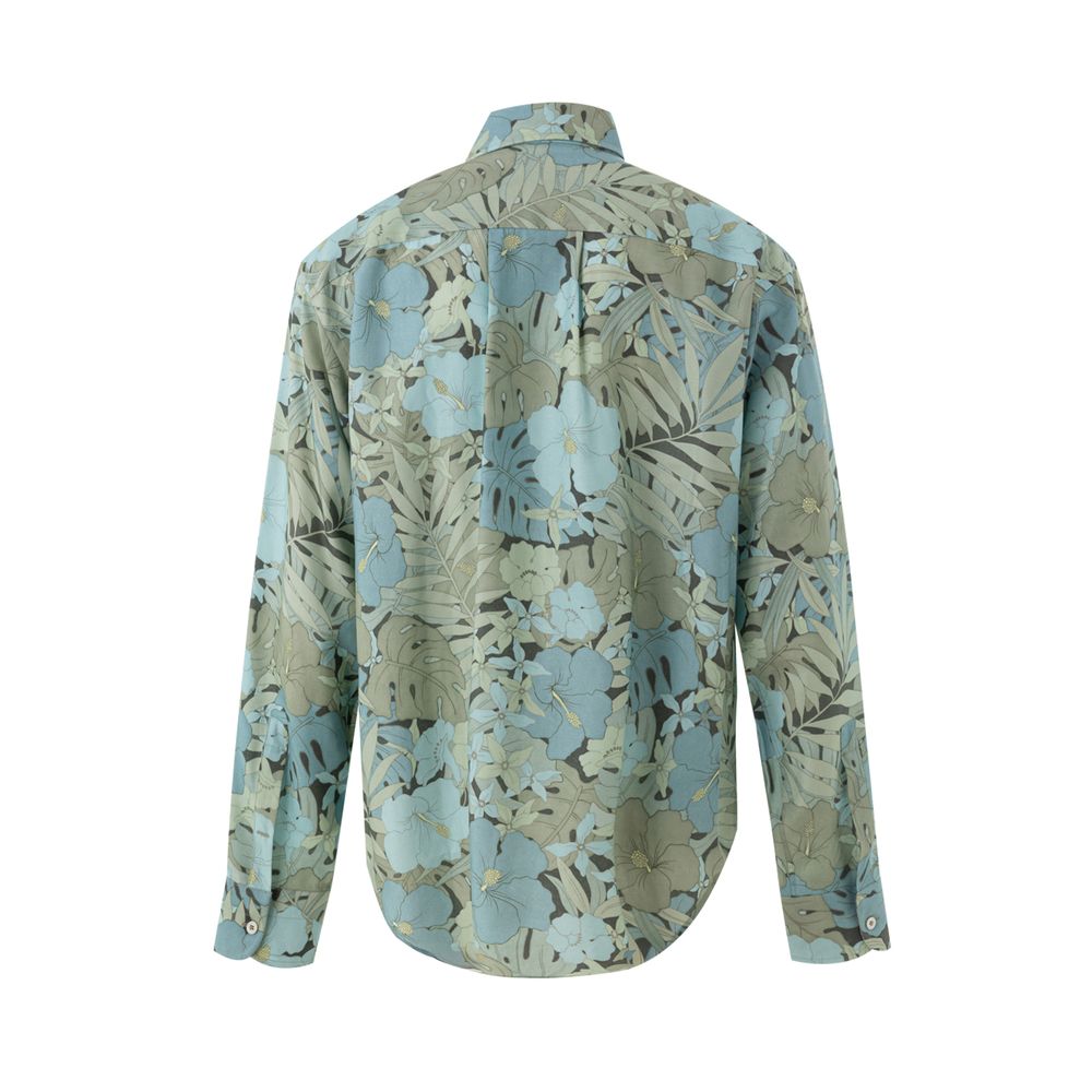 Chemise Tom Ford à fleurs bleu clair