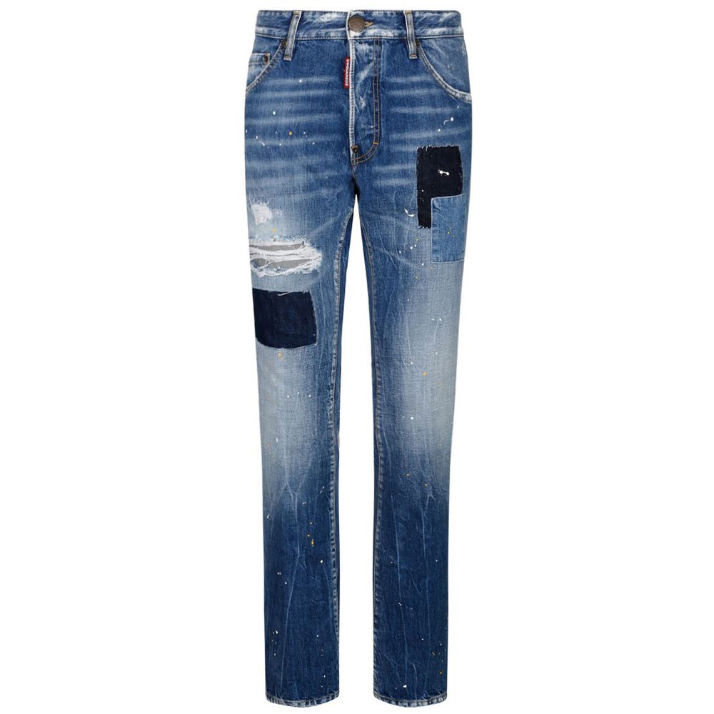 Jean Dsquared2 slim fit bleu légèrement délavé