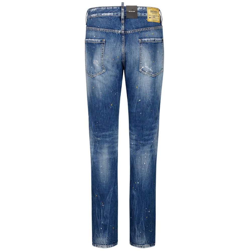 Jean Dsquared2 slim fit bleu légèrement délavé