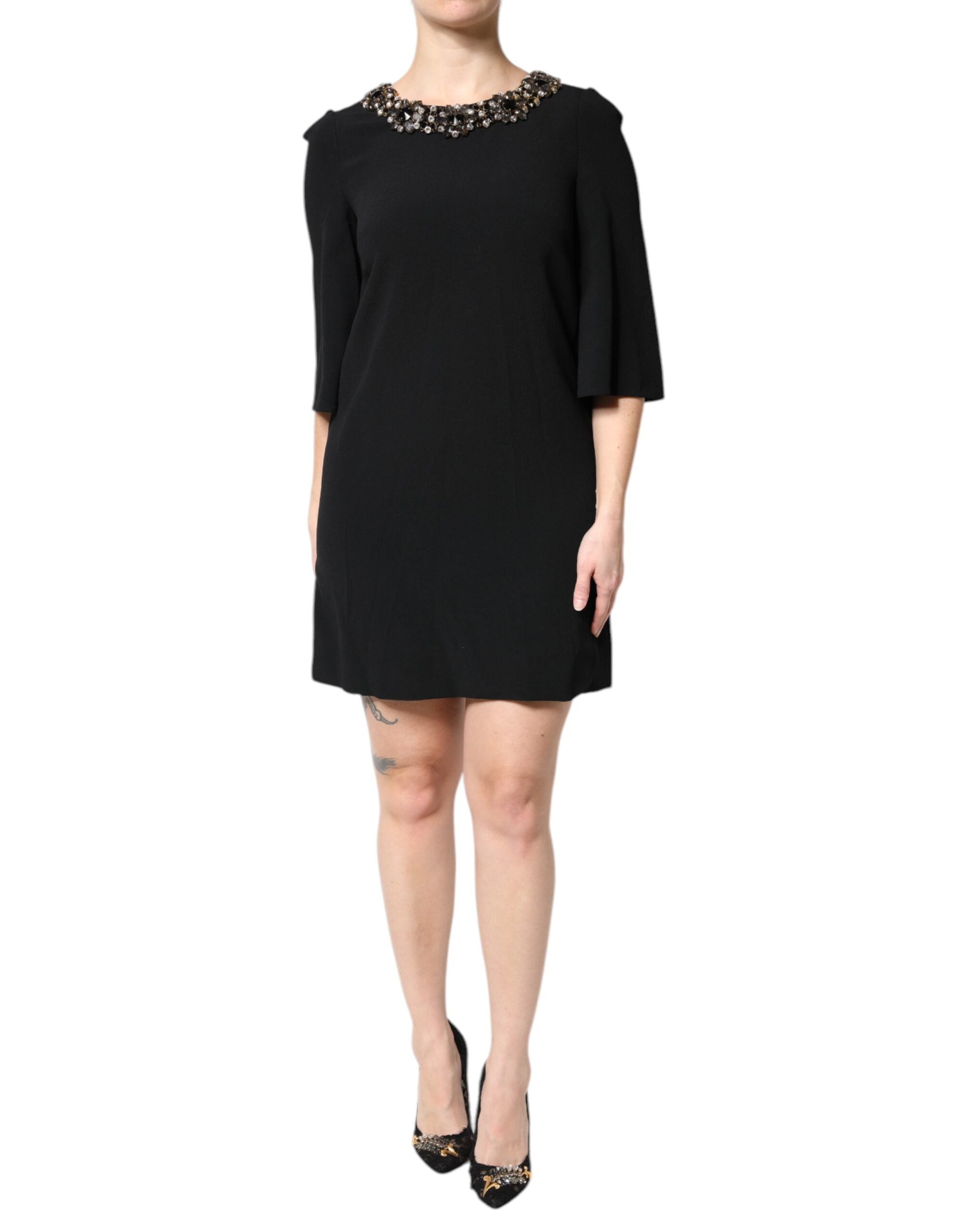 Robe Dolce & Gabbana a-line noire