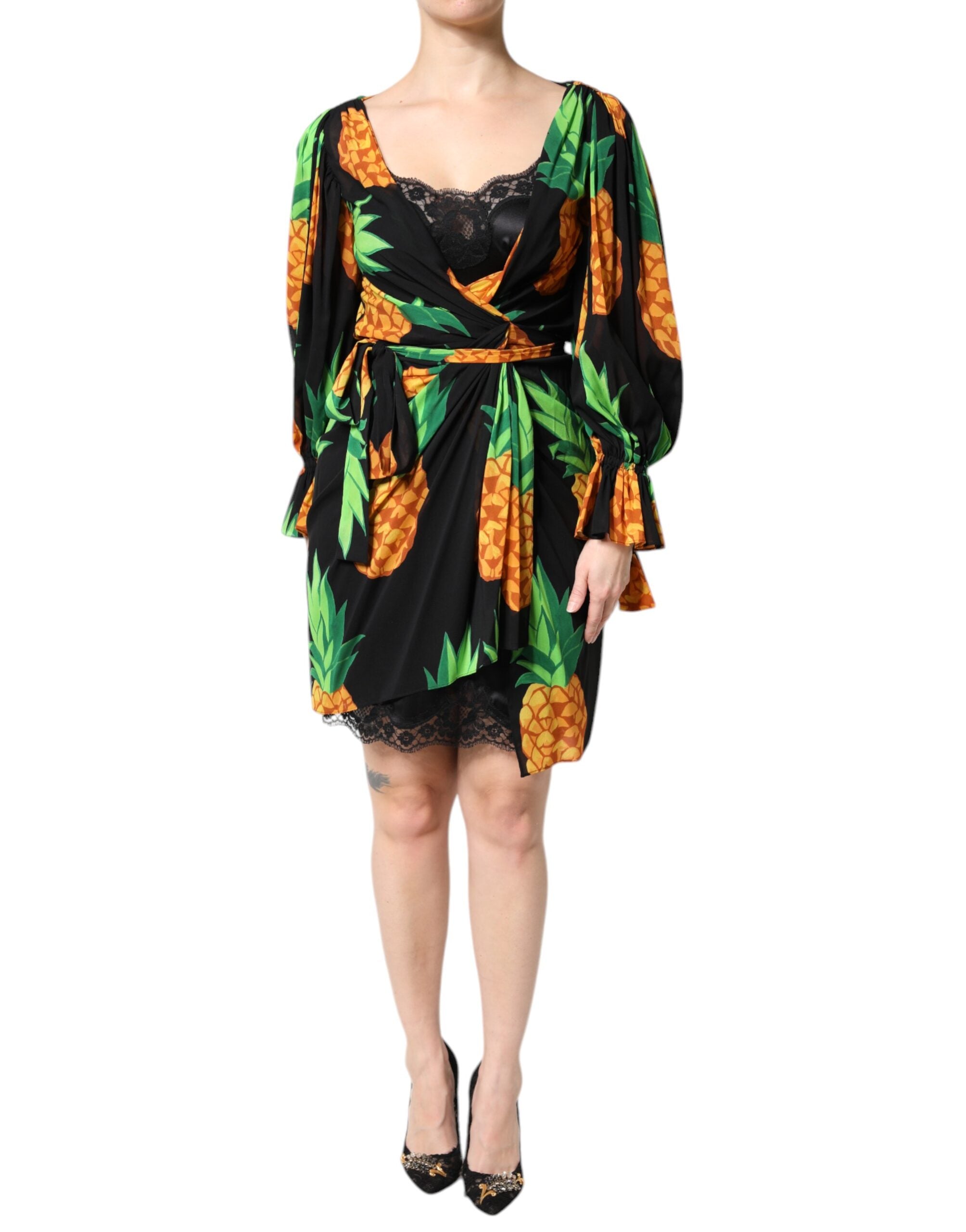 Robe Dolce & Gabbana drapée noire