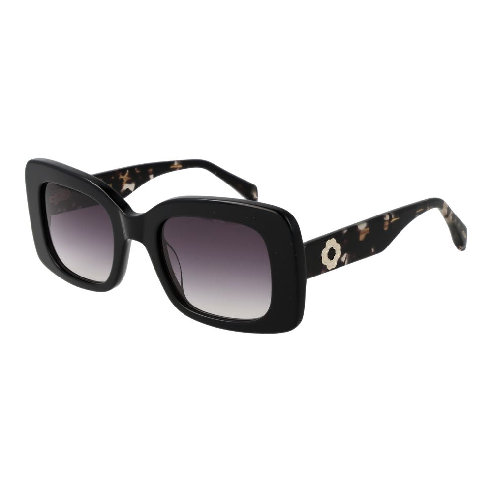 Lunettes de soleil noires violettes