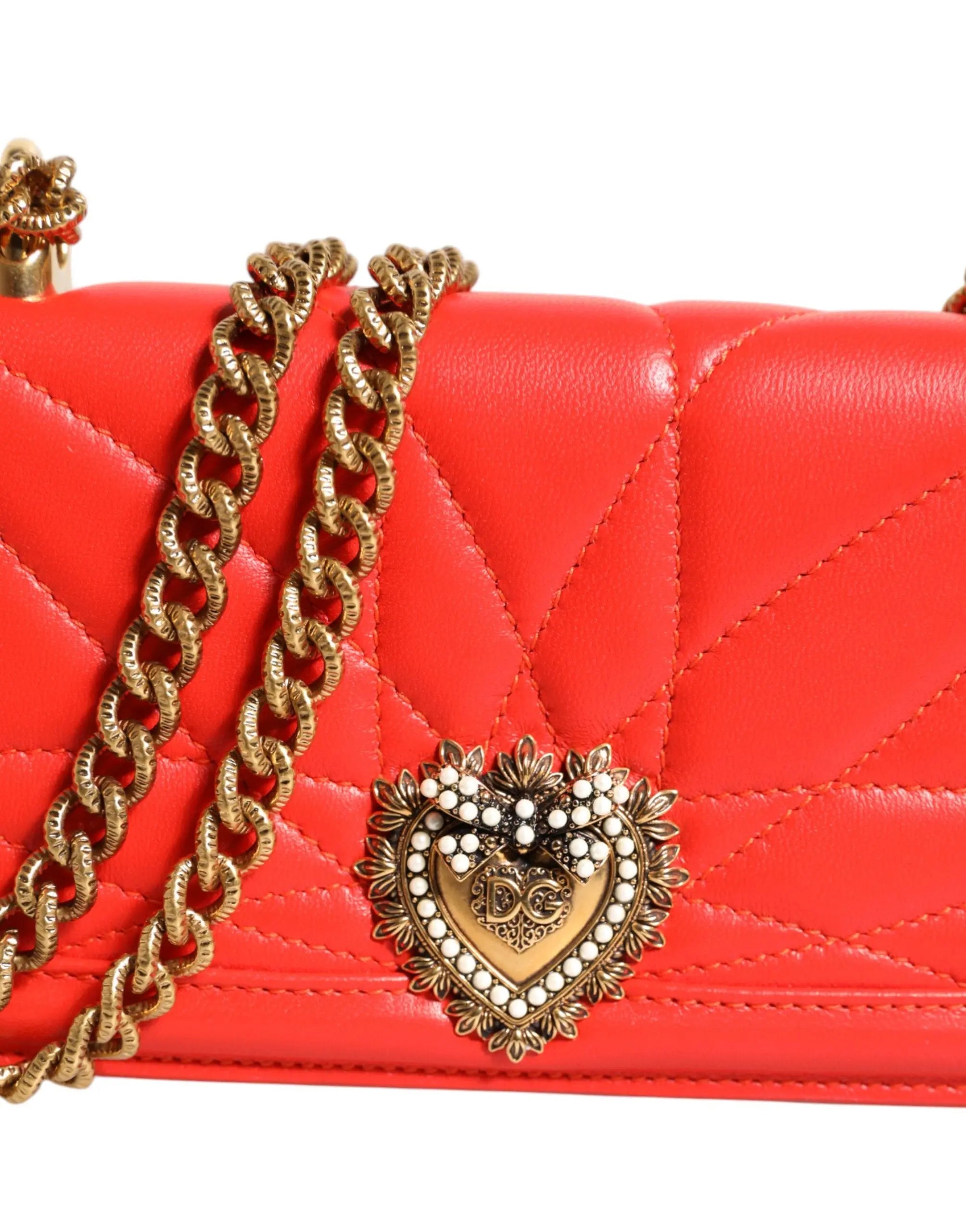 Sac à main Dolce & Gabbana Devotion rouge Dolce & Gabbana