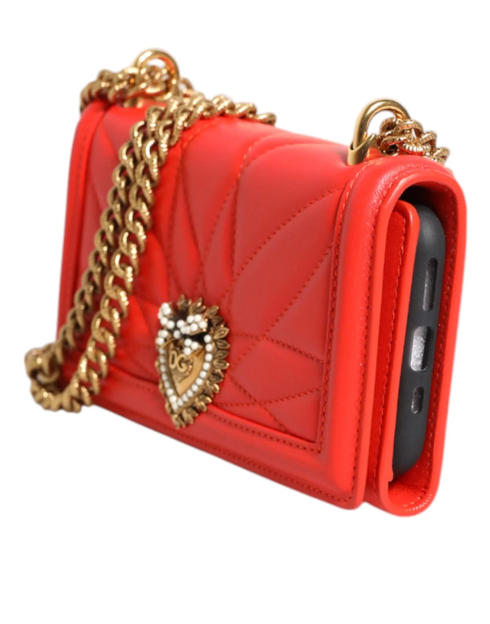 Sac à main Dolce & Gabbana Devotion rouge Dolce & Gabbana