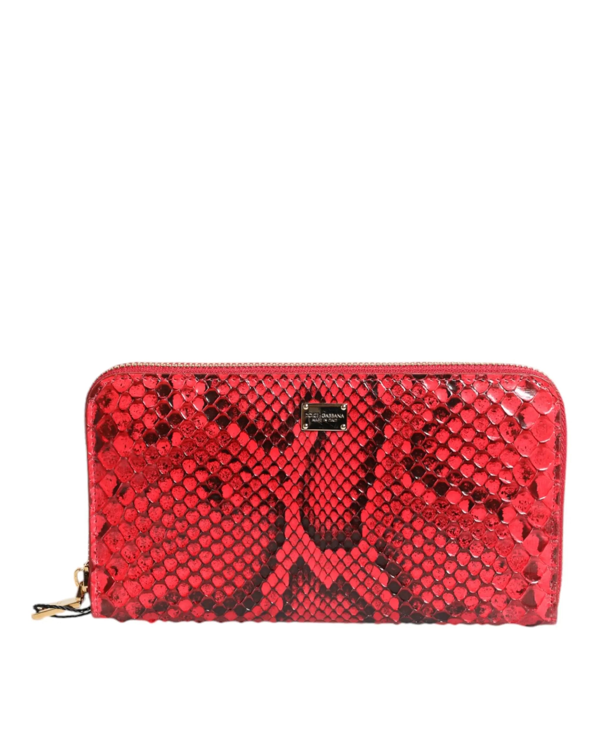 Portefeuille Dolce & Gabbana Continental rouge Dolce & Gabbana