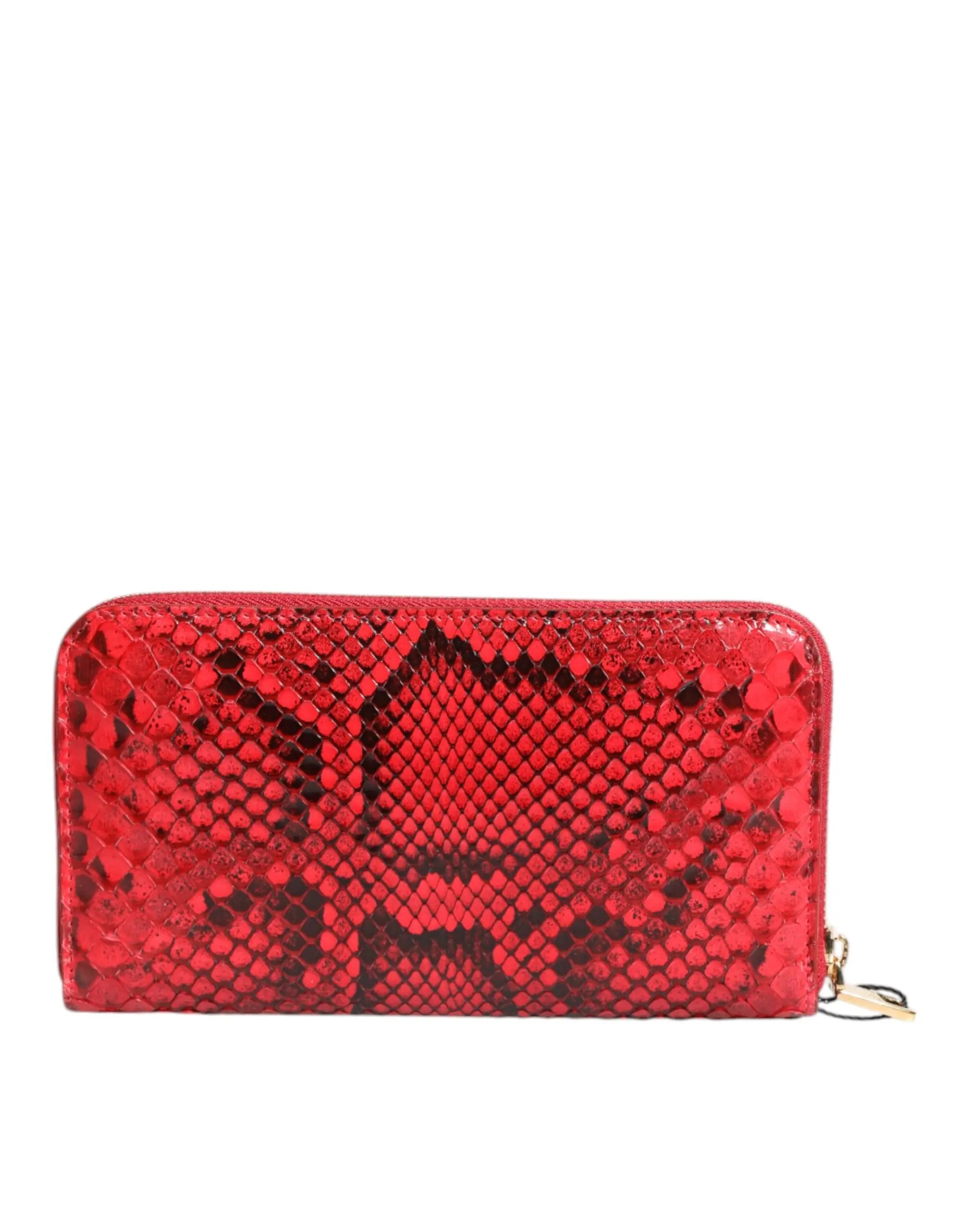 Portefeuille Dolce & Gabbana Continental rouge Dolce & Gabbana