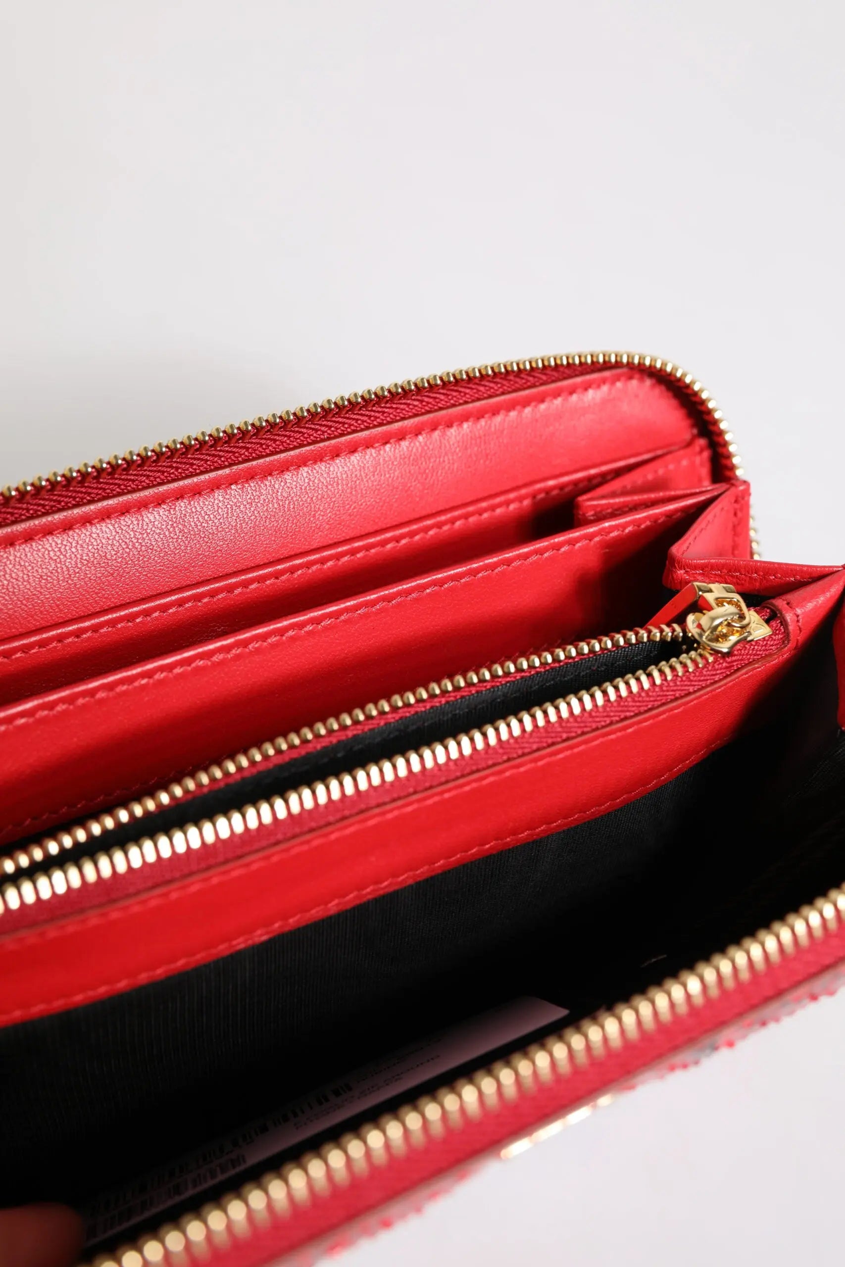 Portefeuille Dolce & Gabbana Continental rouge Dolce & Gabbana