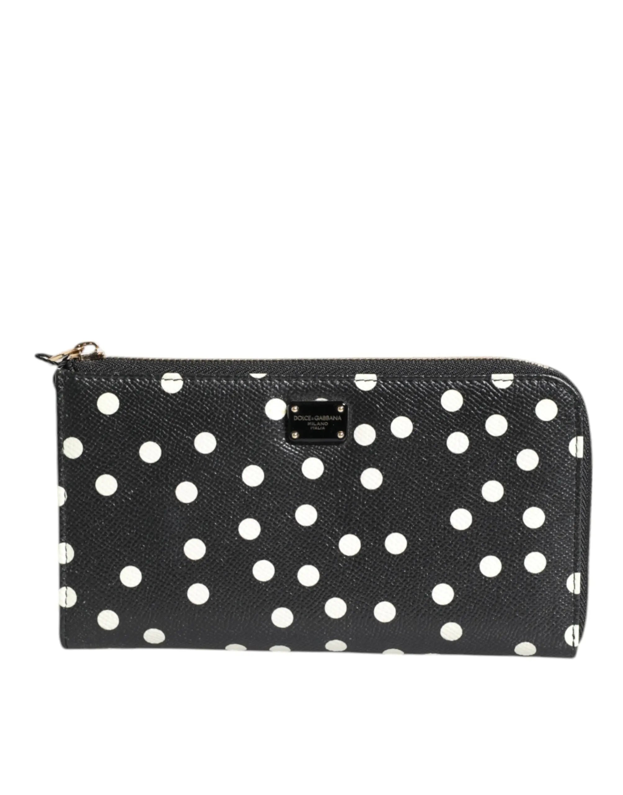 Portefeuille Dolce & Gabbana Continental noir et blanc Dolce & Gabbana