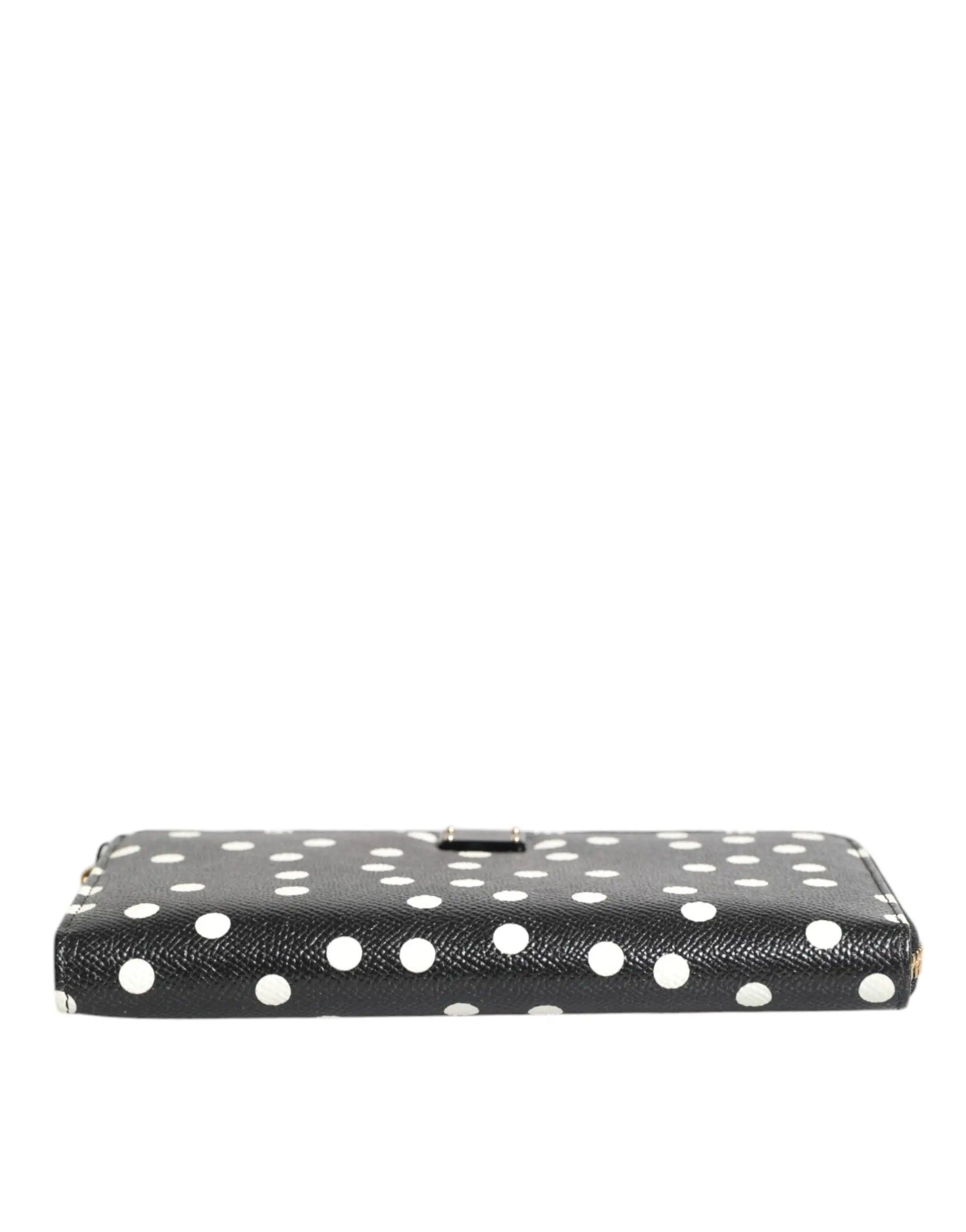 Portefeuille Dolce & Gabbana Continental noir et blanc Dolce & Gabbana