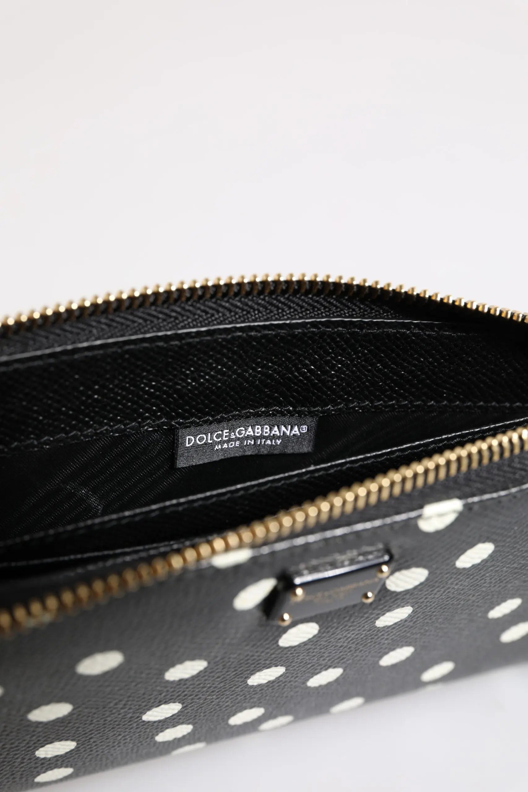 Portefeuille Dolce & Gabbana Continental noir et blanc Dolce & Gabbana