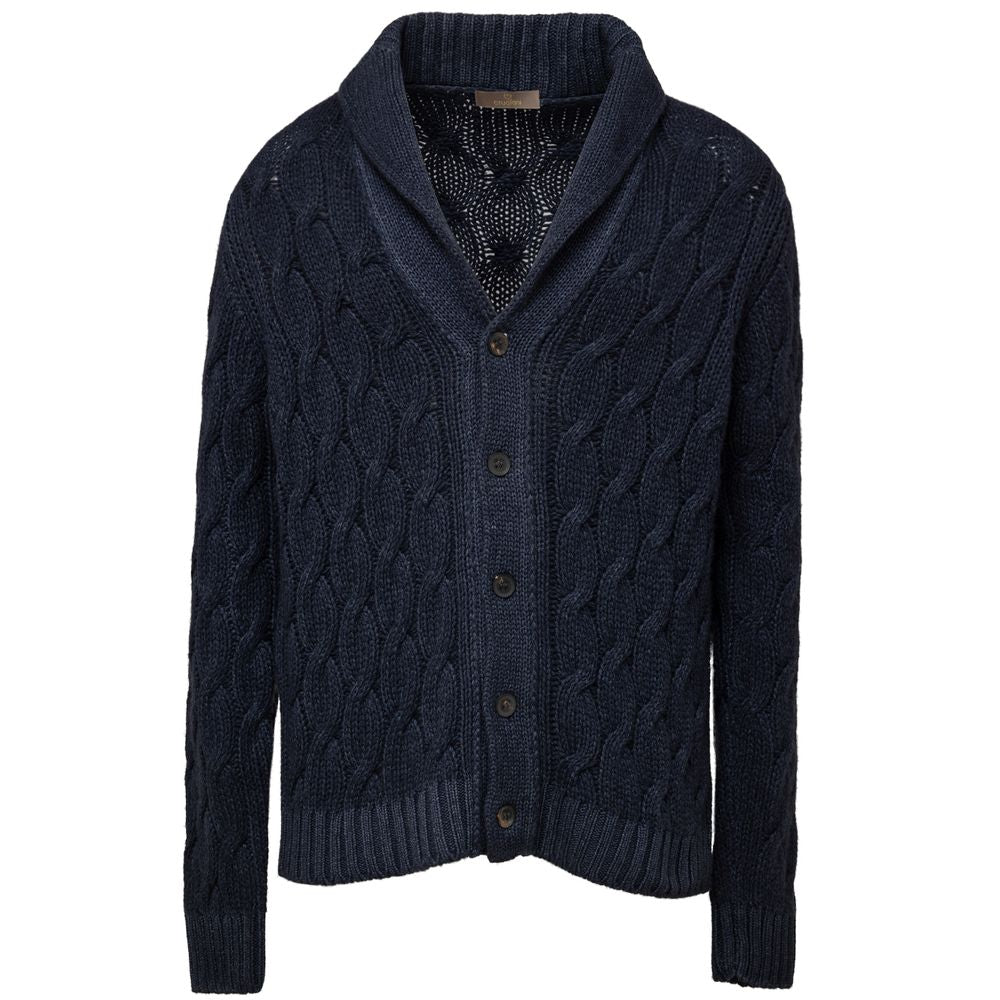 Cardigan Cruciani Trecce bleu