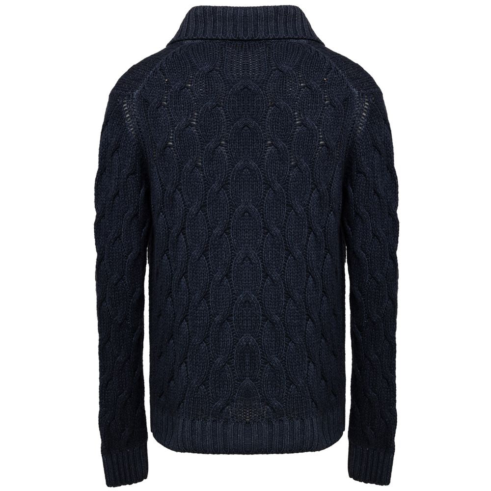 Cardigan Cruciani Trecce bleu