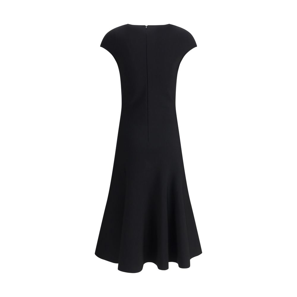 Robe Alexander McQueen mini évasée noire