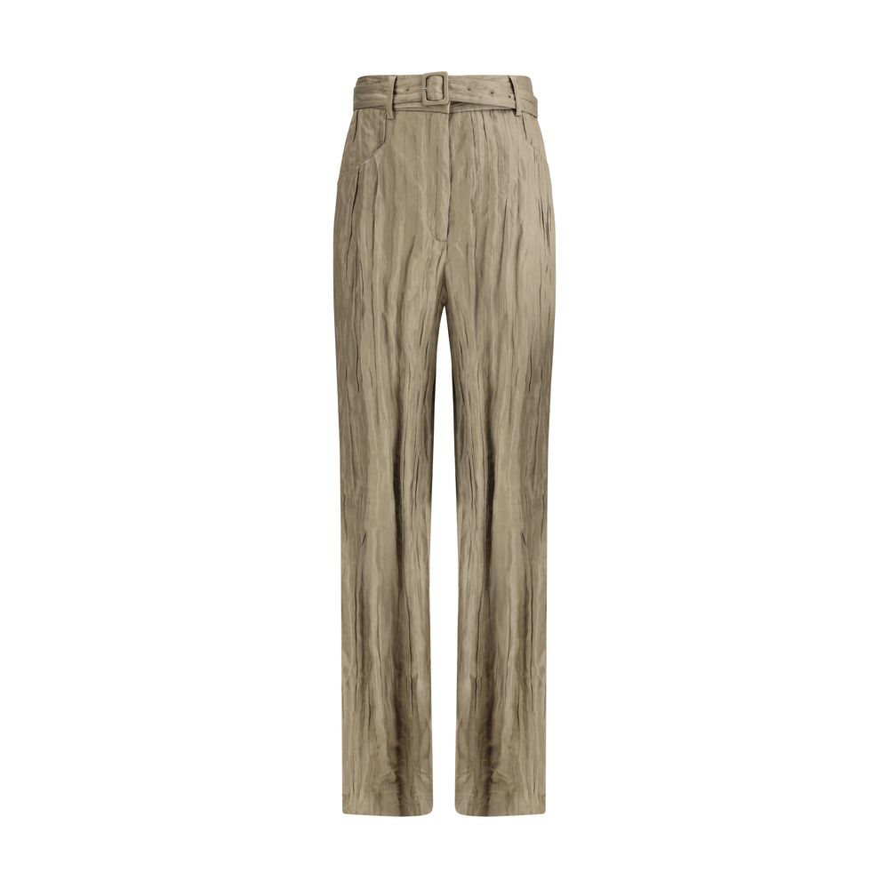 Pantalons Gabriela Hearst Norman métallisés