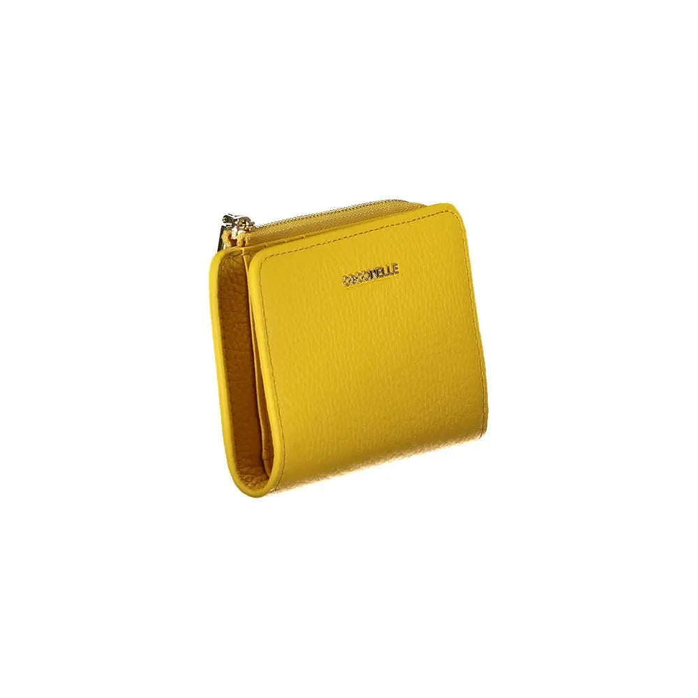 Portefeuille Coccinelle Metallic Soft jaune Coccinelle