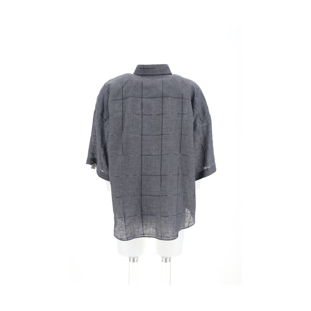 Chemise Brunello Cucinelli monochrome blanche
