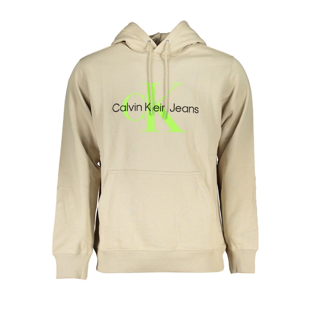 Sweatshirt Calvin Klein à capuche beige