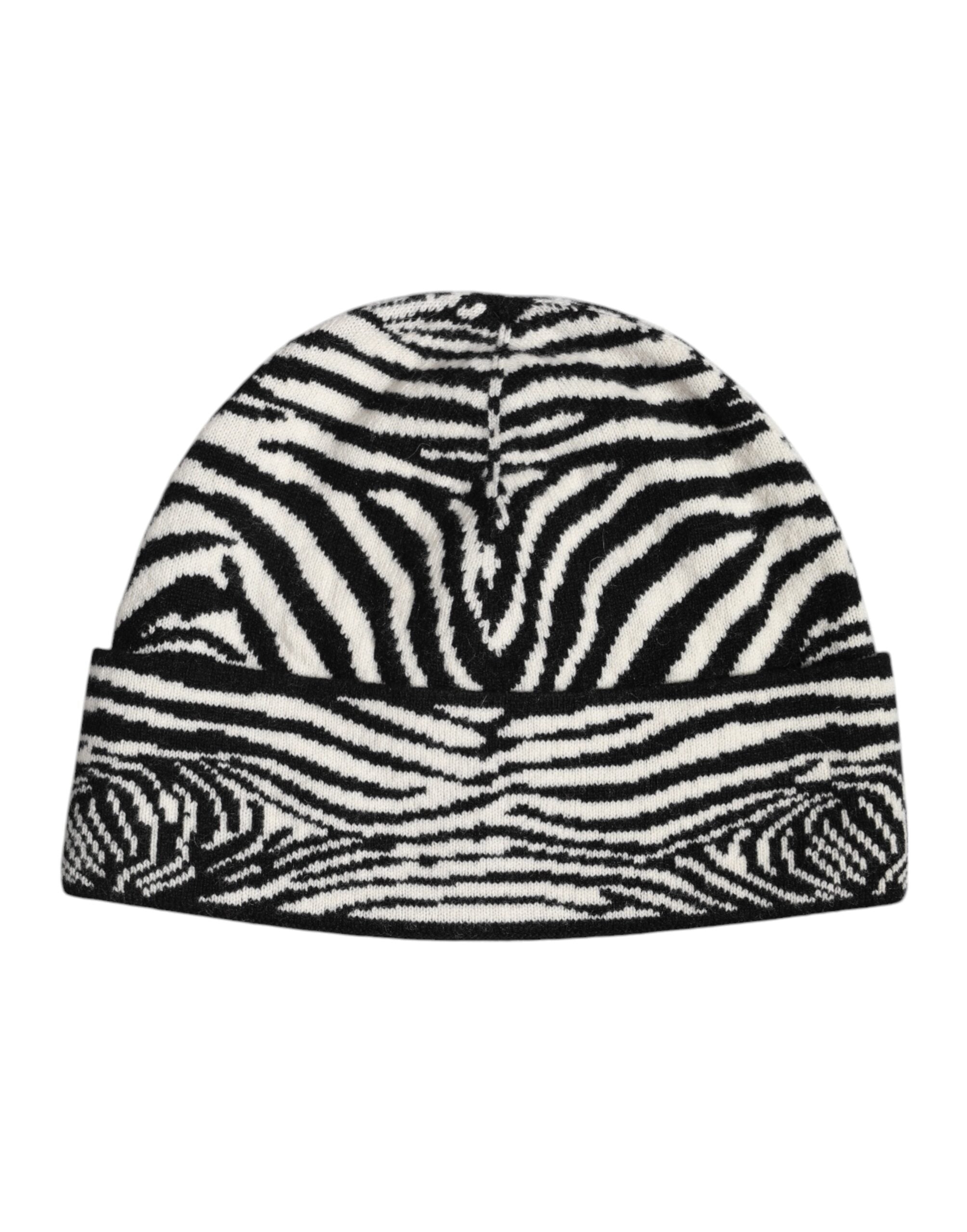 Bonnet Dolce & Gabbana Zebra noir et blanc