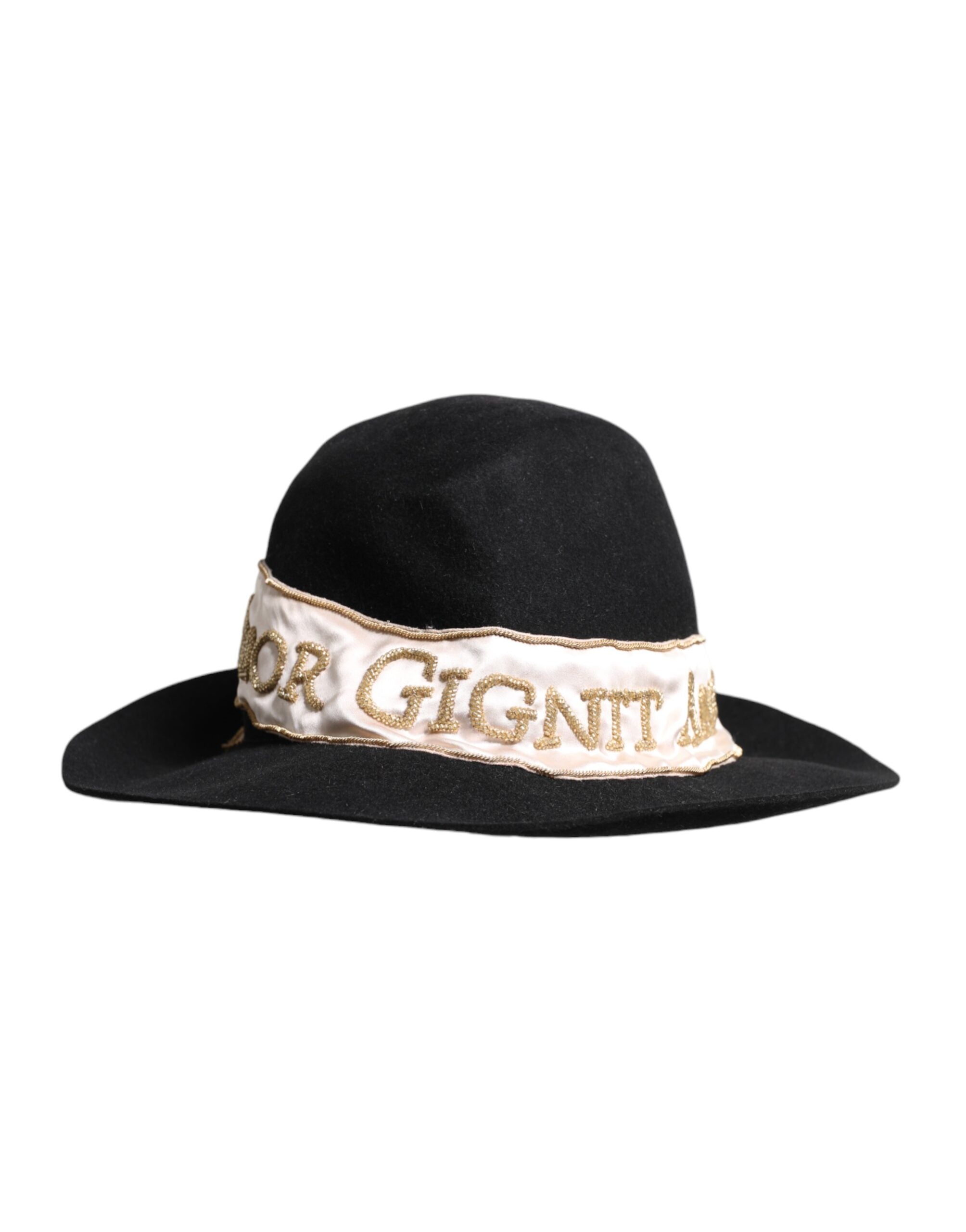 Chapeau DOLCE & GABBANA à bord large noir