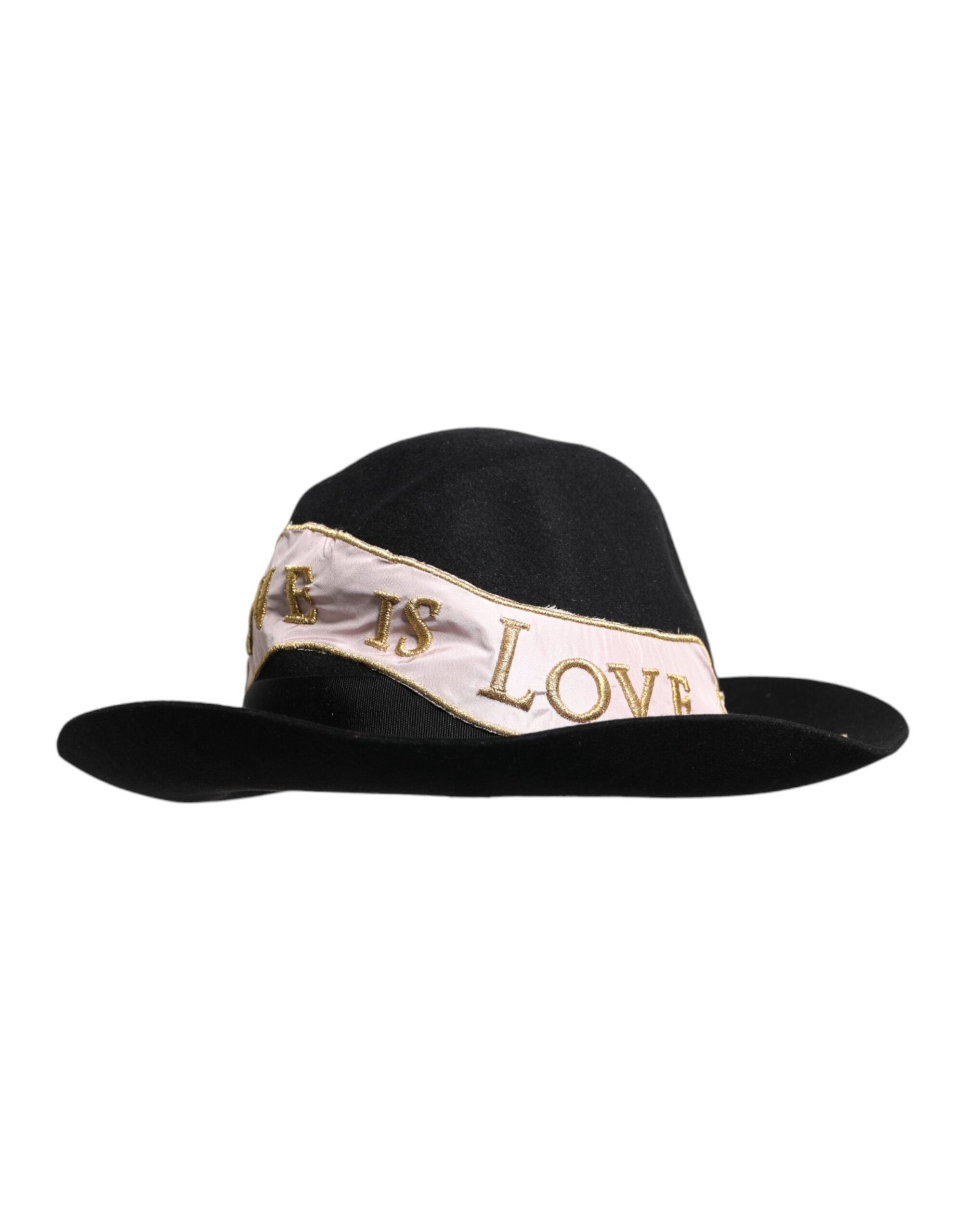 Chapeau Dolce & Gabbana noir à large bord