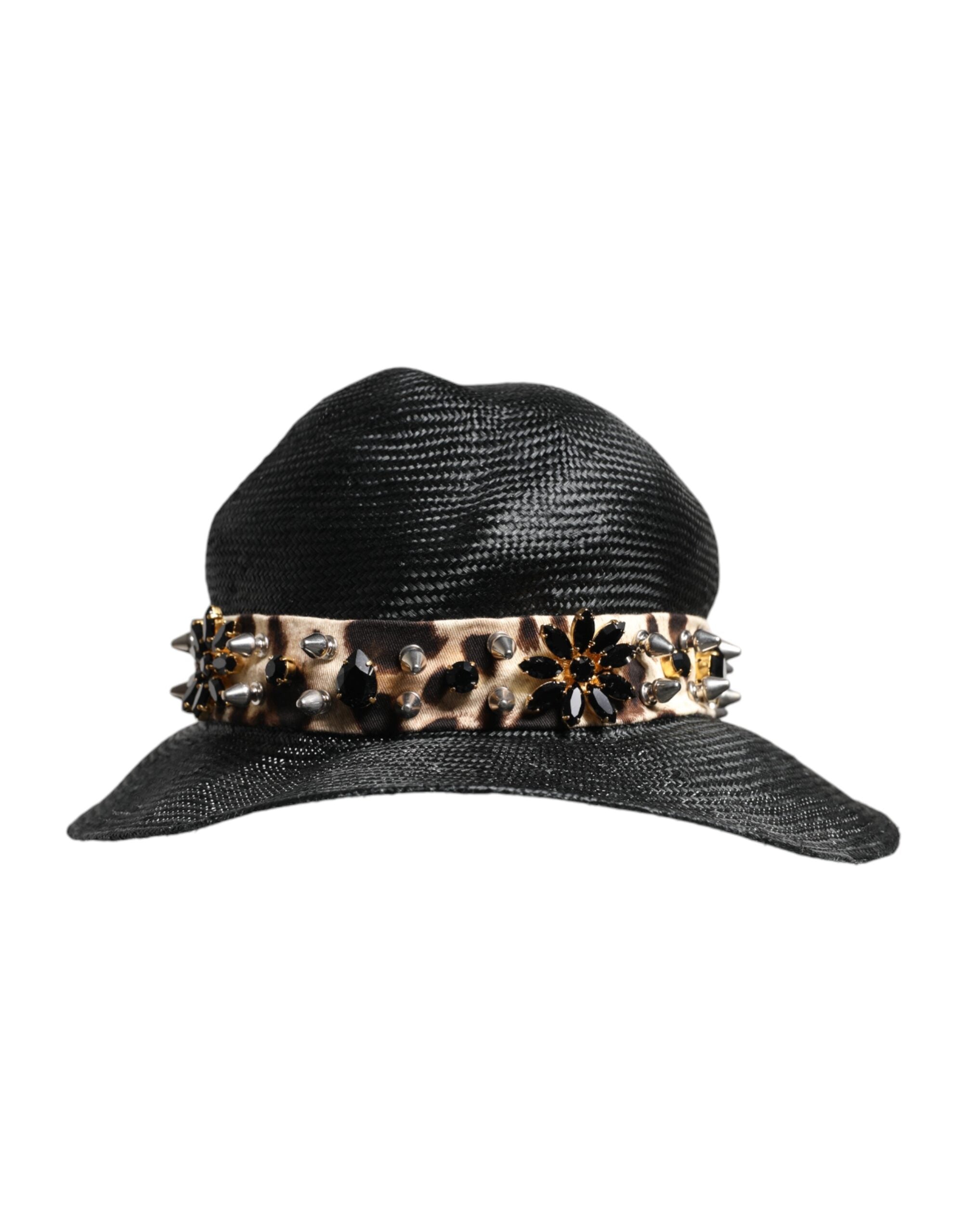 Chapeau Dolce & Gabbana noir à larges bords