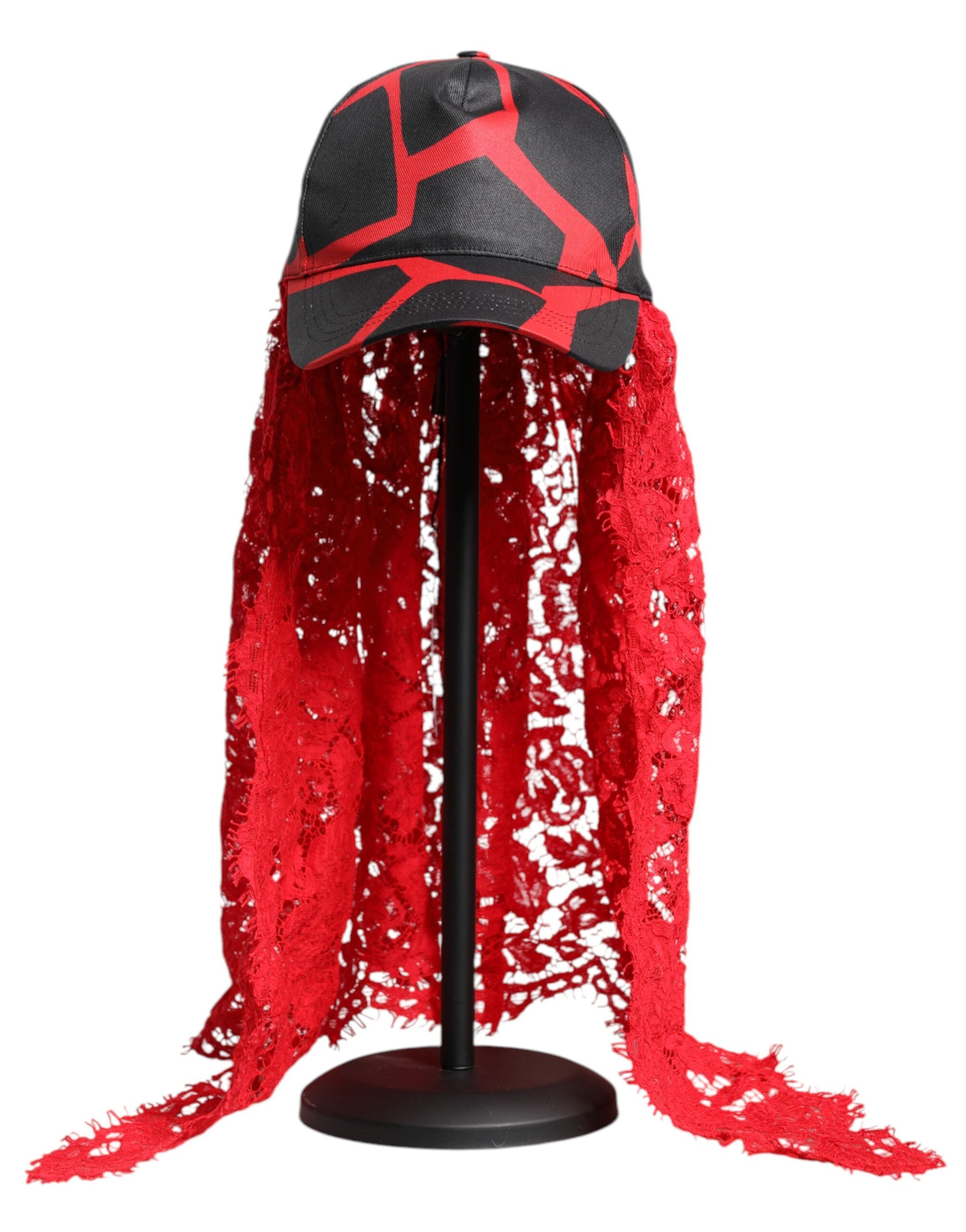 Casquette Dolce & Gabbana rouge et noire