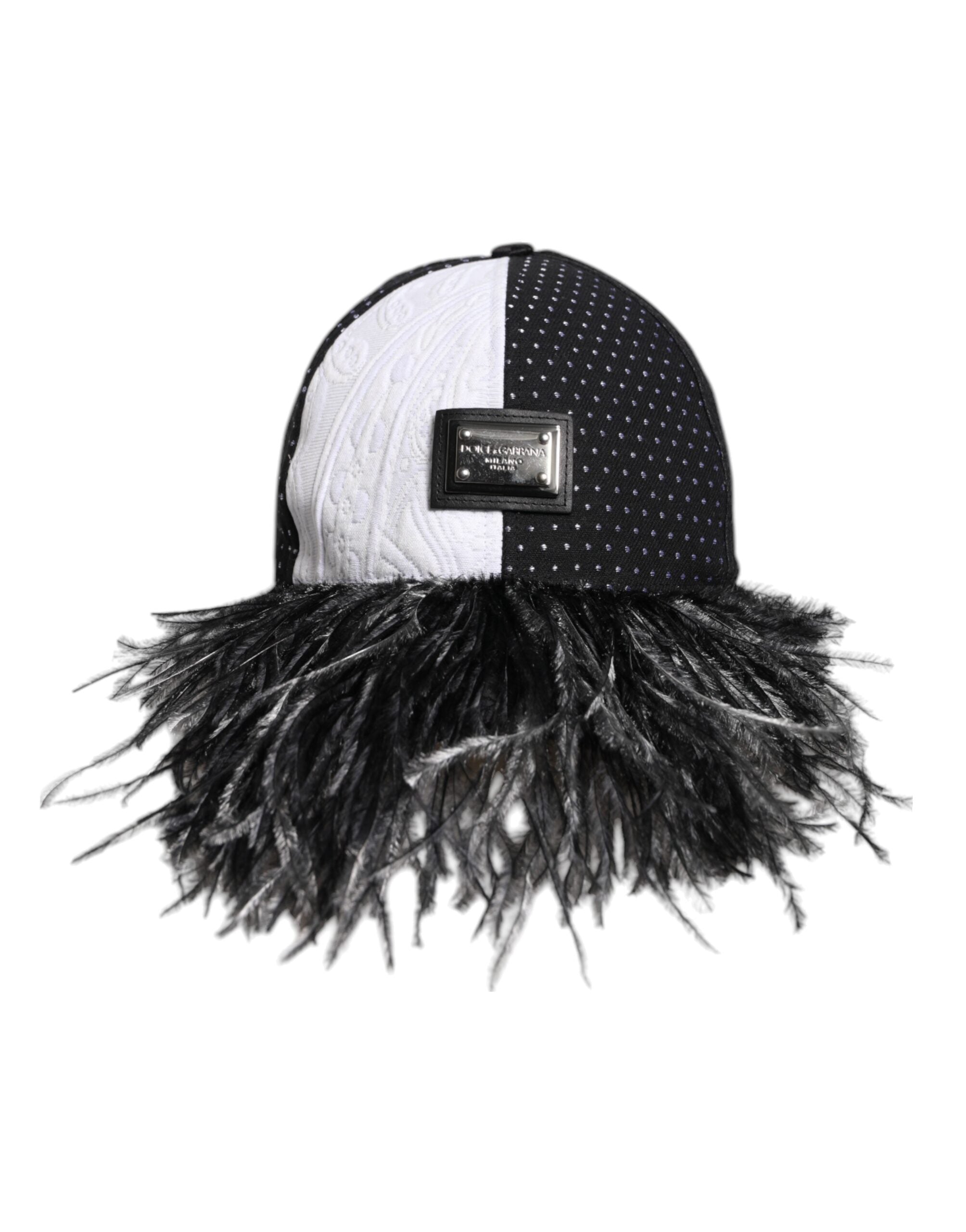 Casquette Dolce & Gabbana à pois blancs et noirs