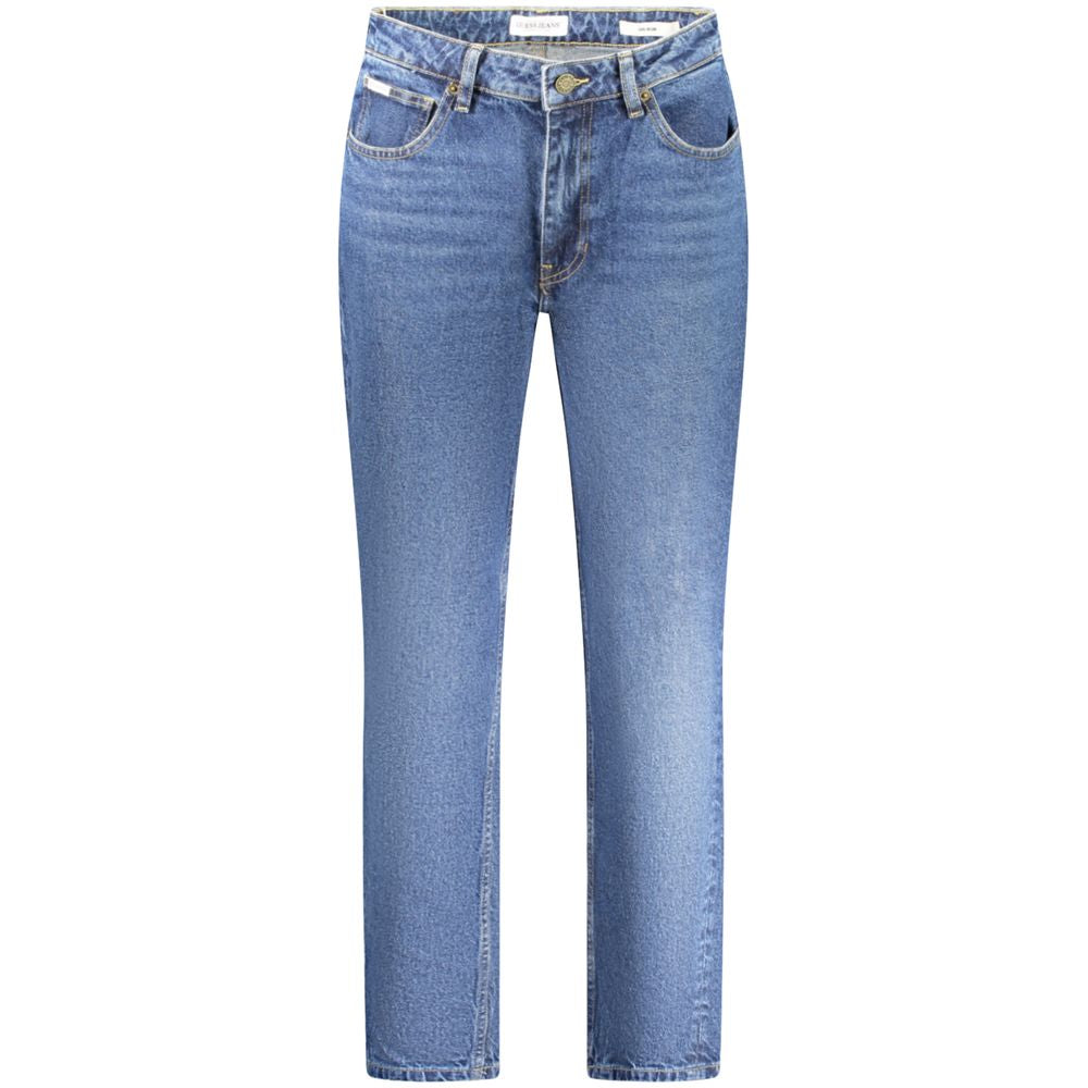 Jeans Mom 5 poches bleus
