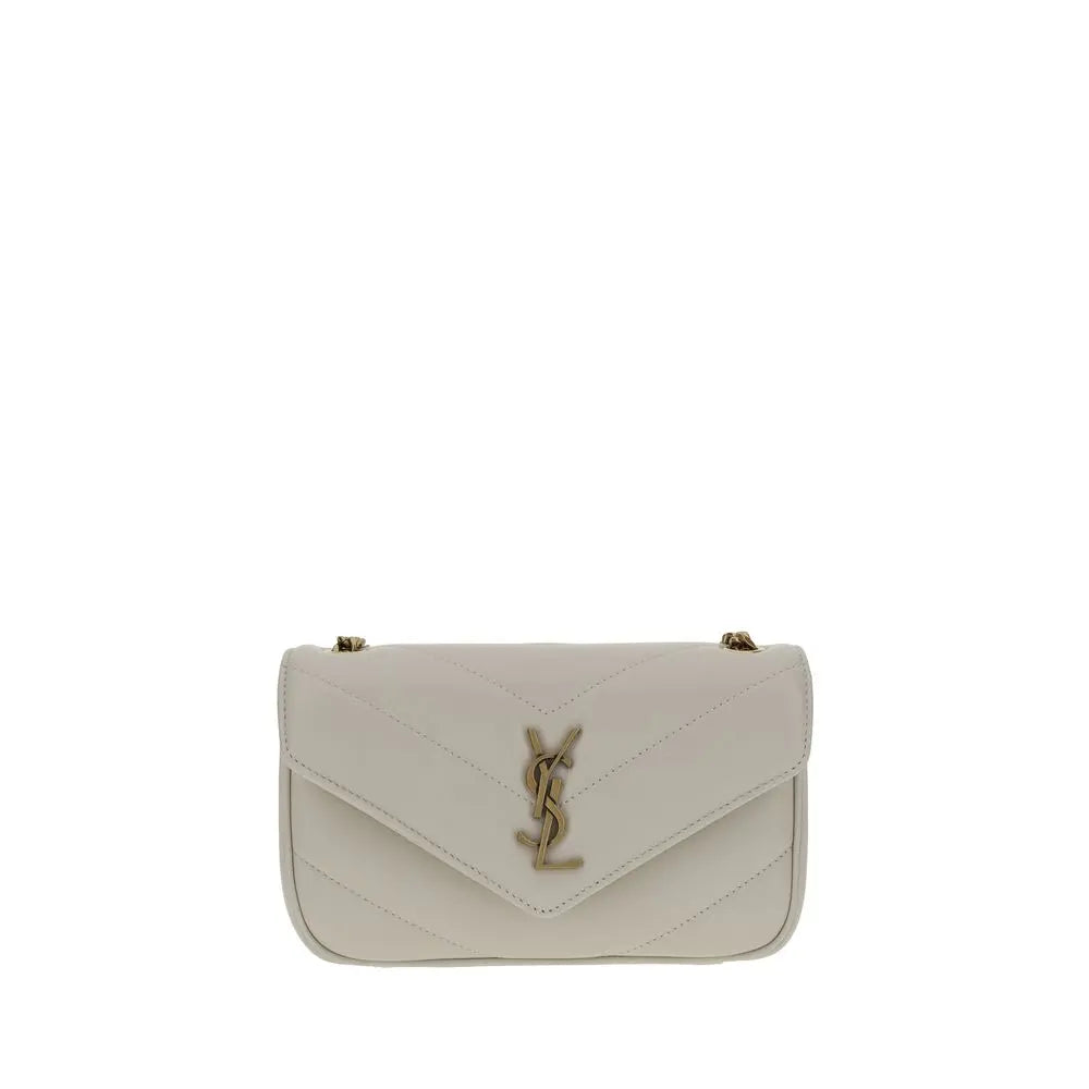 Sac bandoulière Saint Laurent Lou Lou blanc Saint Laurent