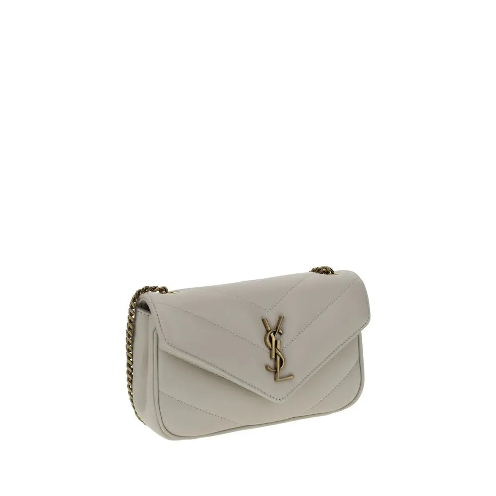 Sac bandoulière Saint Laurent Lou Lou blanc Saint Laurent