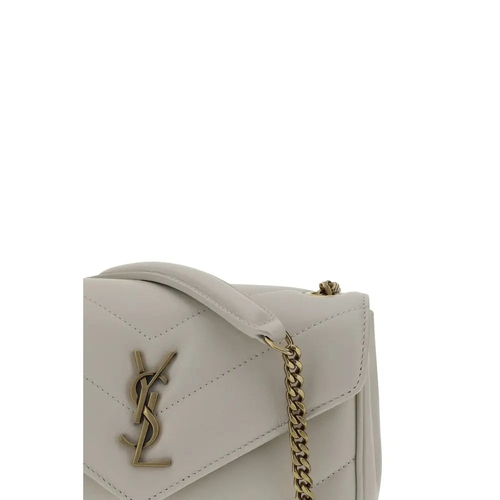 Sac bandoulière Saint Laurent Lou Lou blanc Saint Laurent