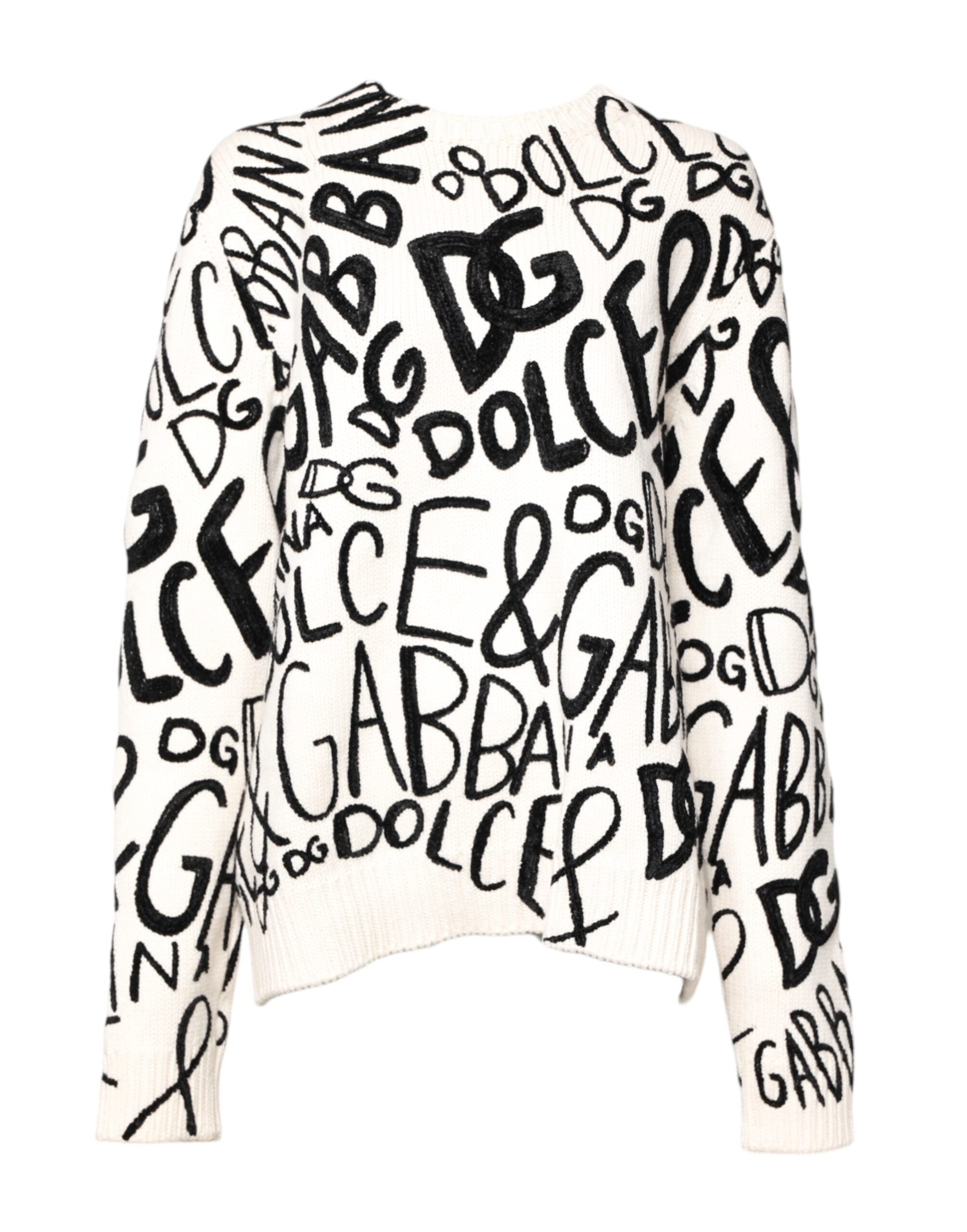 Pullover Dolce & Gabbana blanc imprimé