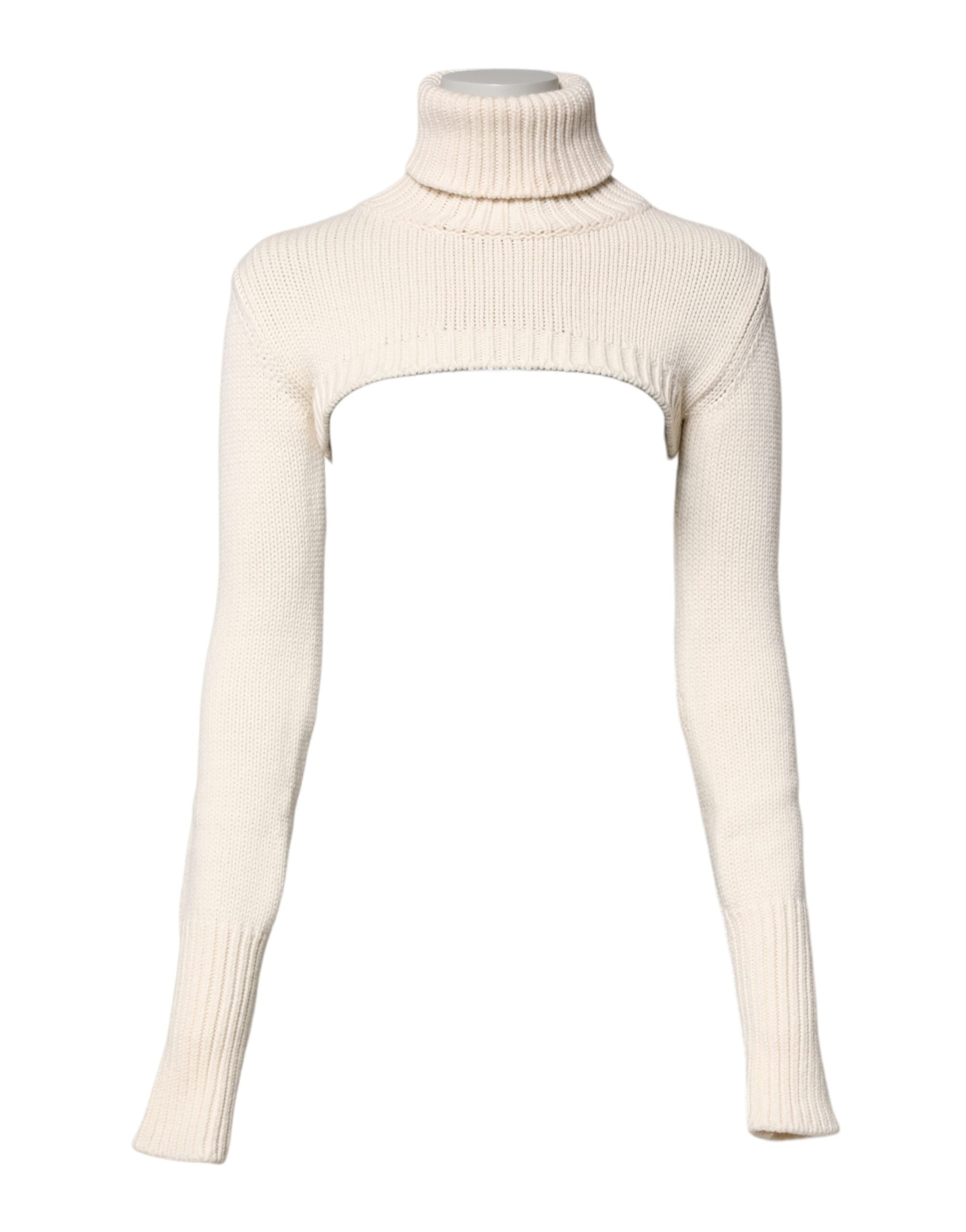 Pull DOLCE & GABBANA cropped ivoire